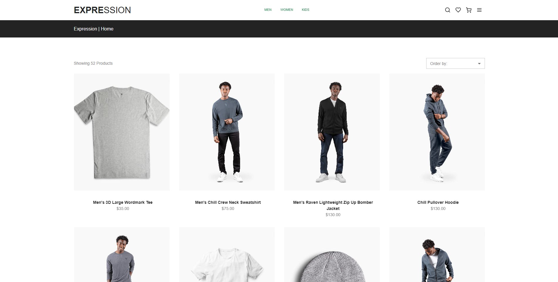 Imagen de pagina de inicio Expression