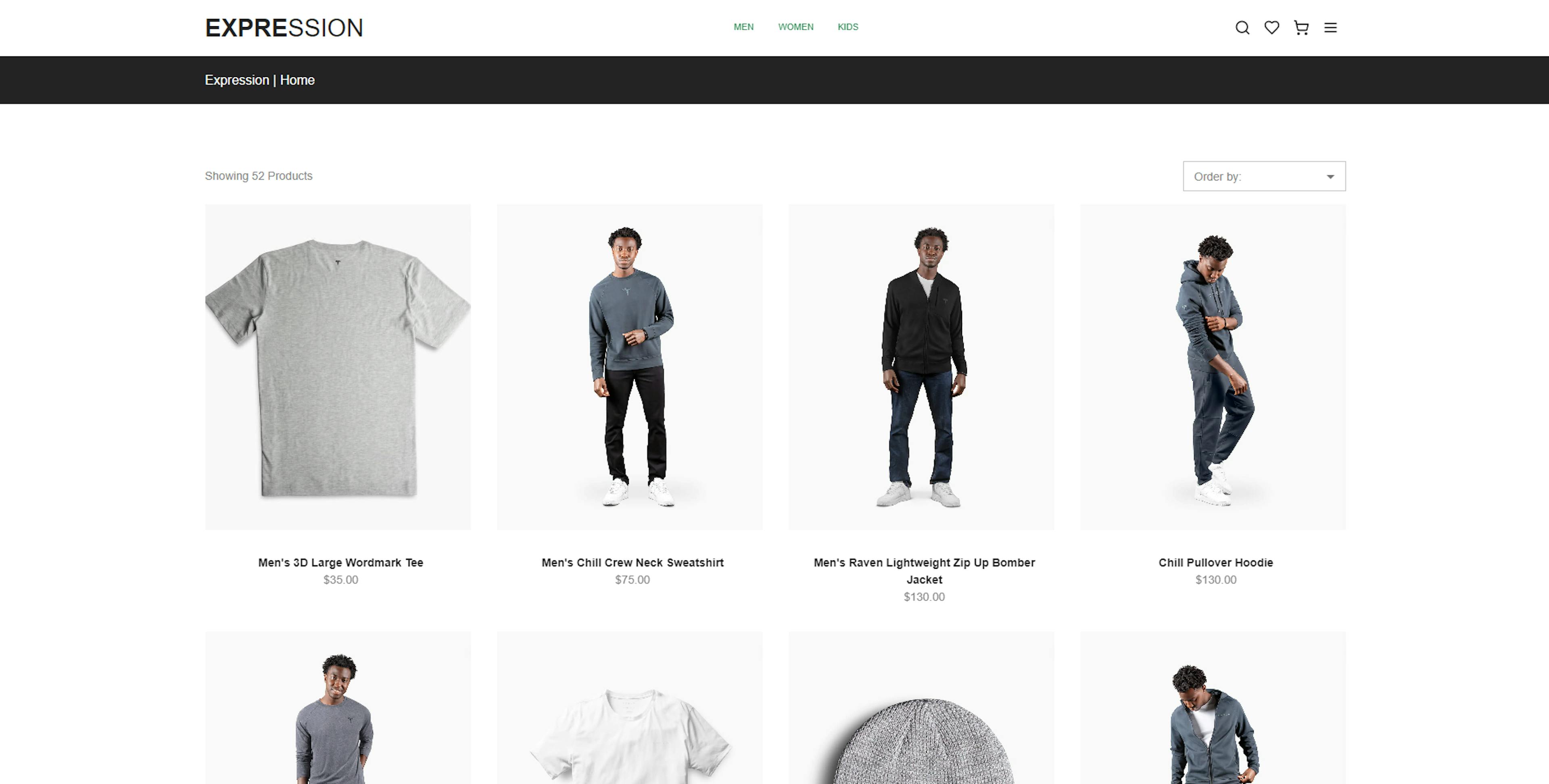 Imagen de pagina de inicio Expression