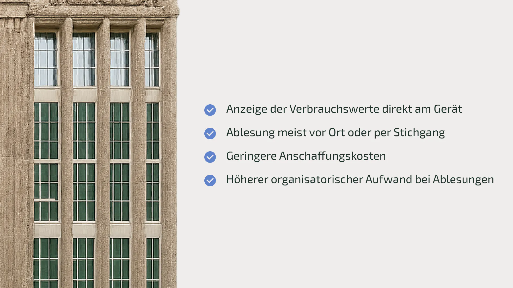 Elektronische Heizkostenverteiler Eigenschaften