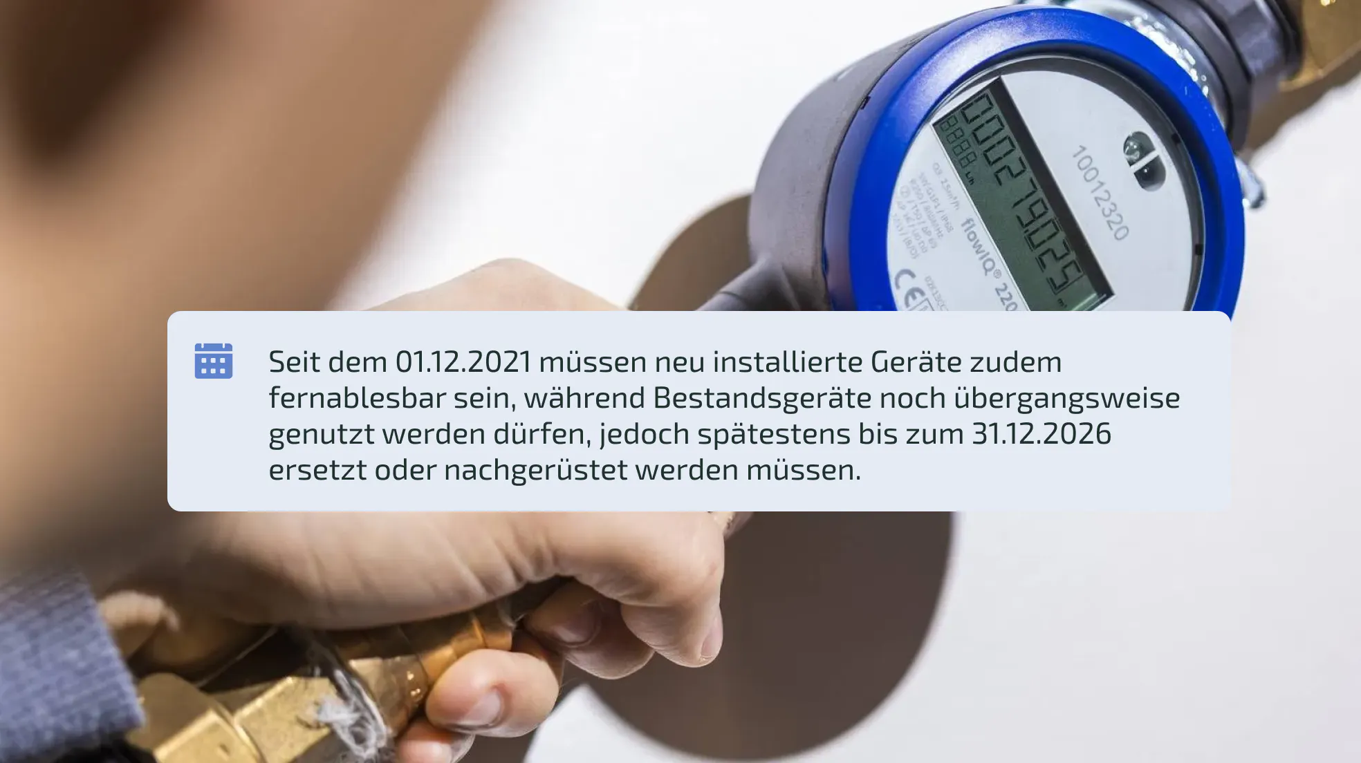 Deadline für Pflicht Funkablesung 