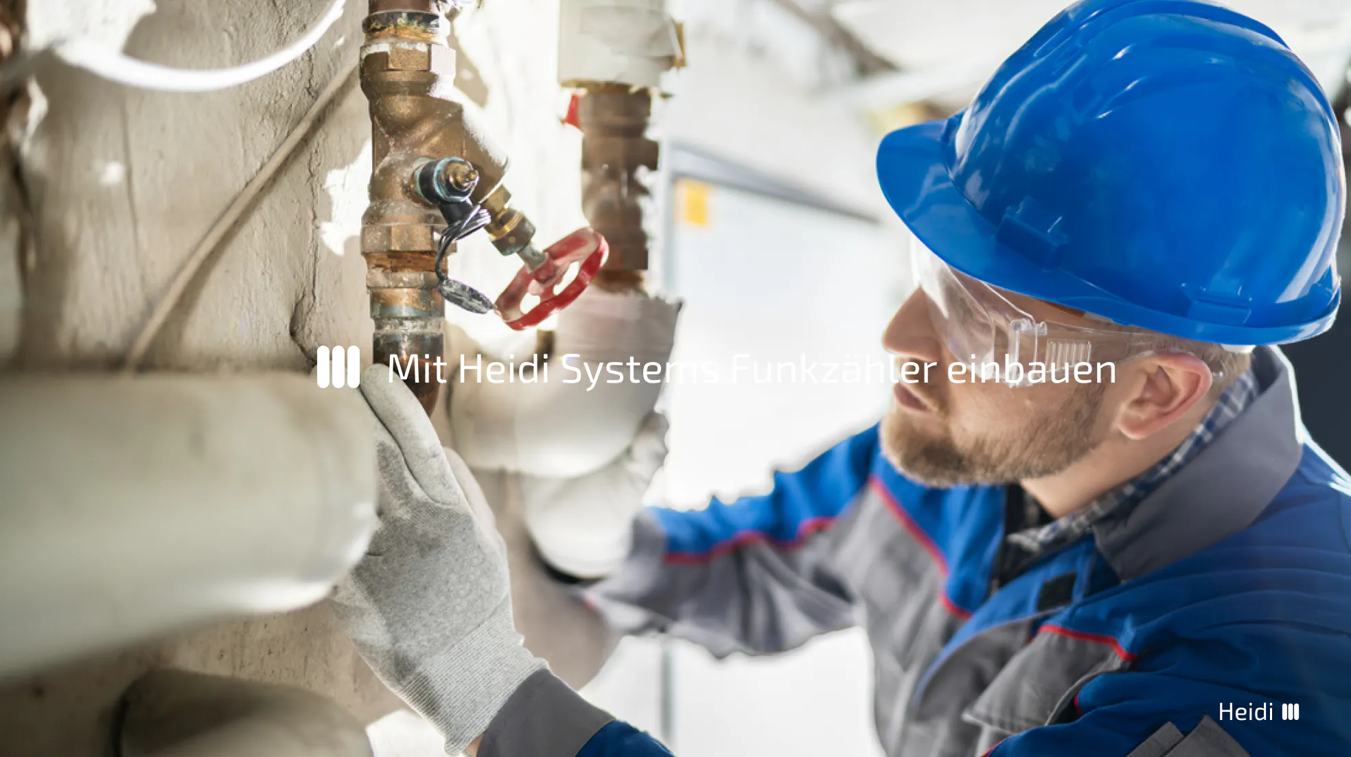 Funkzähler einbauen mit Heidi Systems