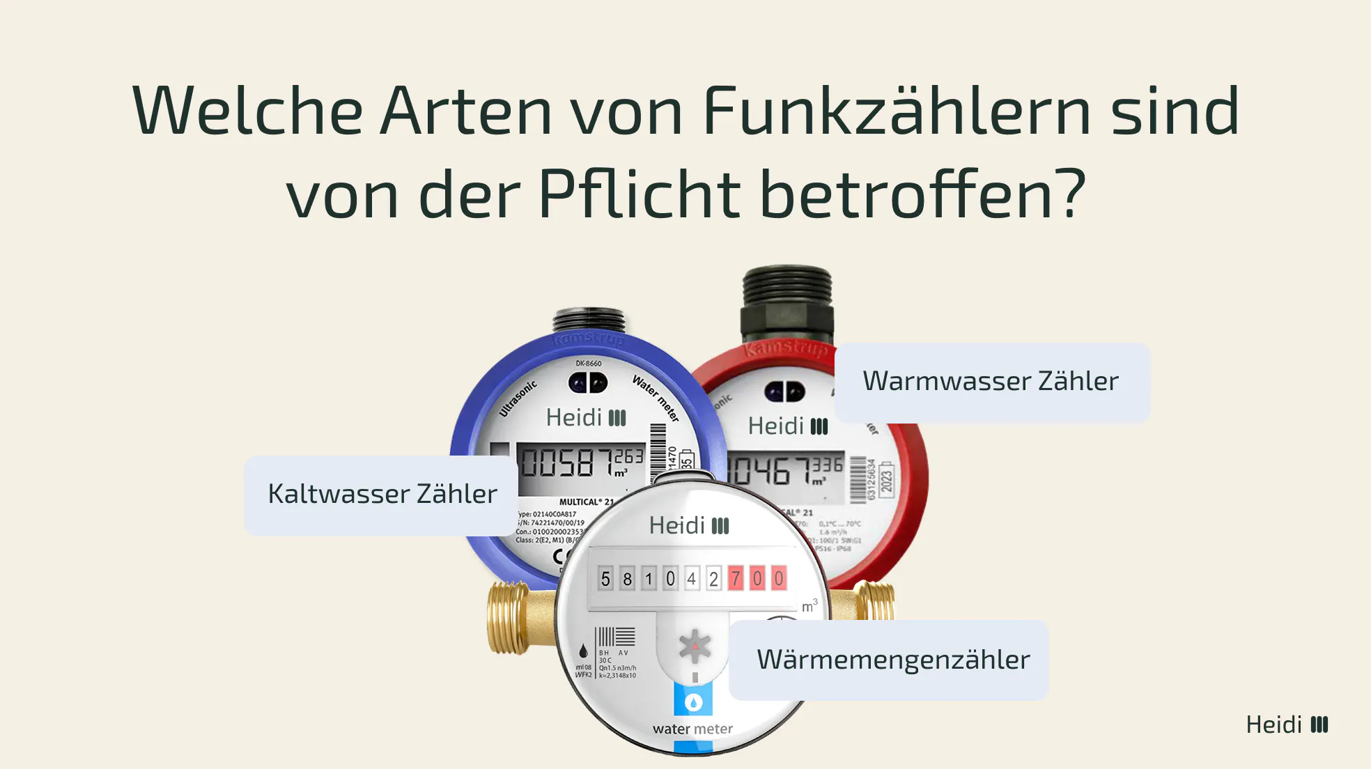 Arten von Funkzählern