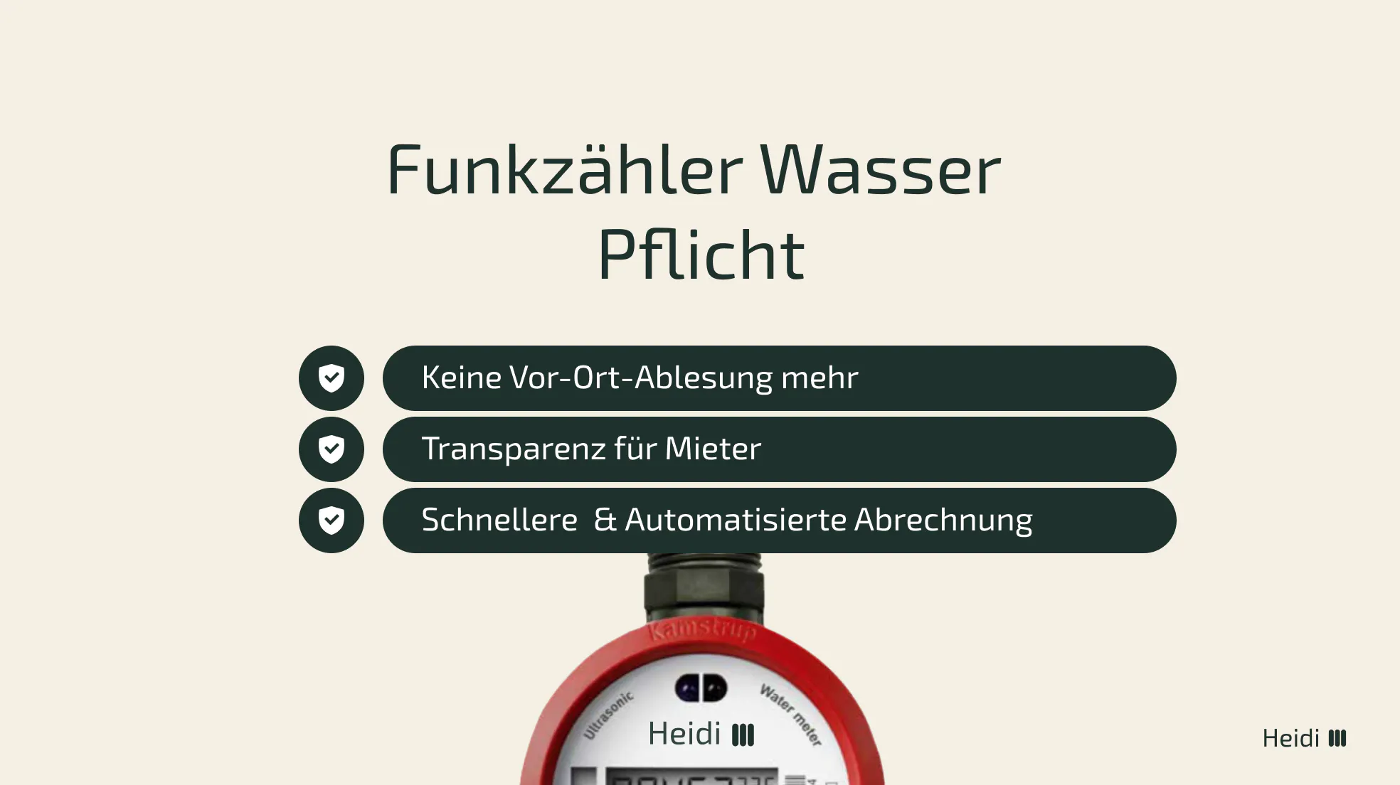 Funkzähler Wasser Pflicht