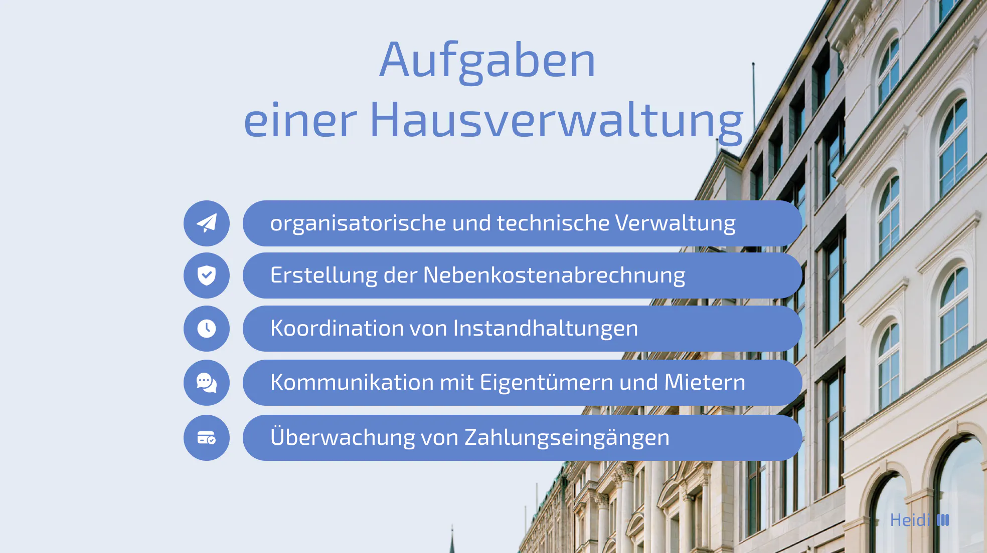 Aufgaben einer Hausverwaltung