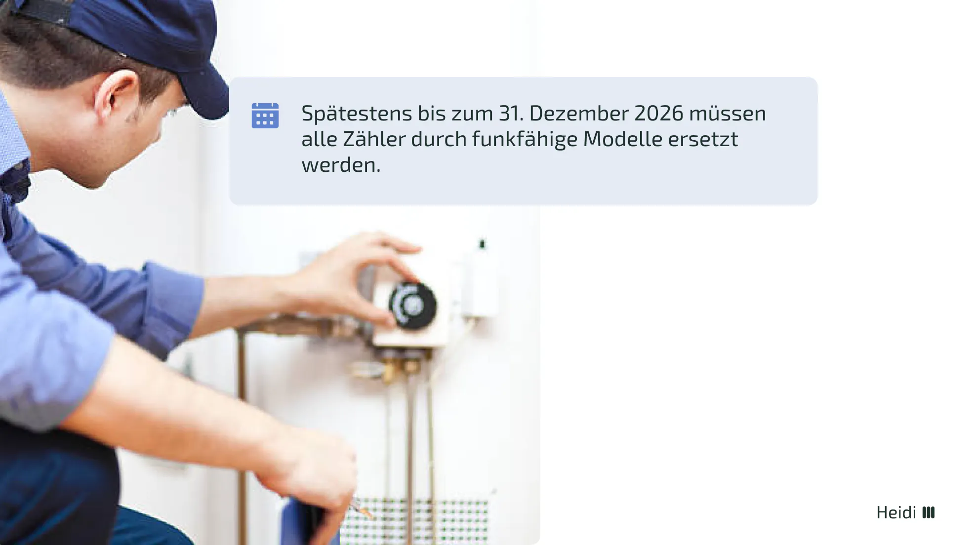 Fernablesbare Zähler bis zum 1. Januar 2027 verpflichtend