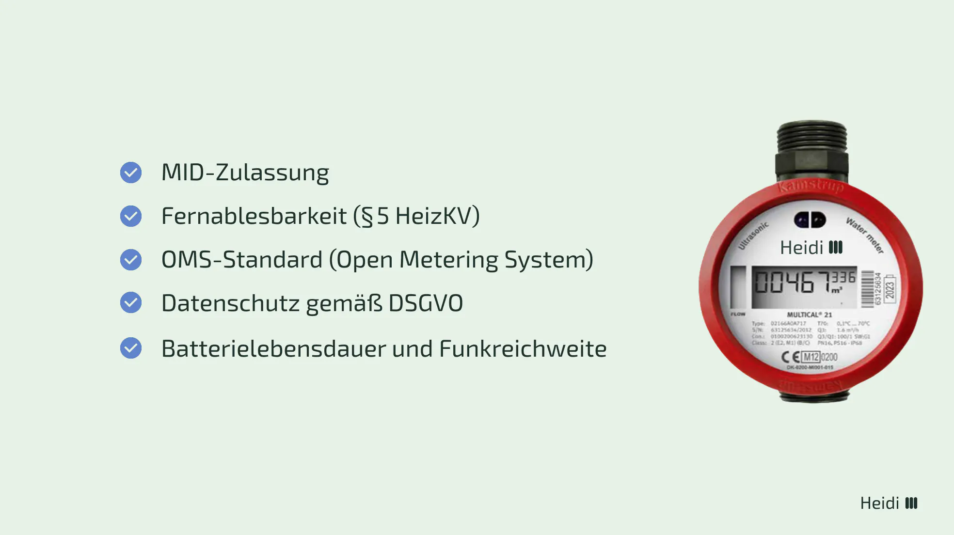 Technische Standards für Funkzähler
