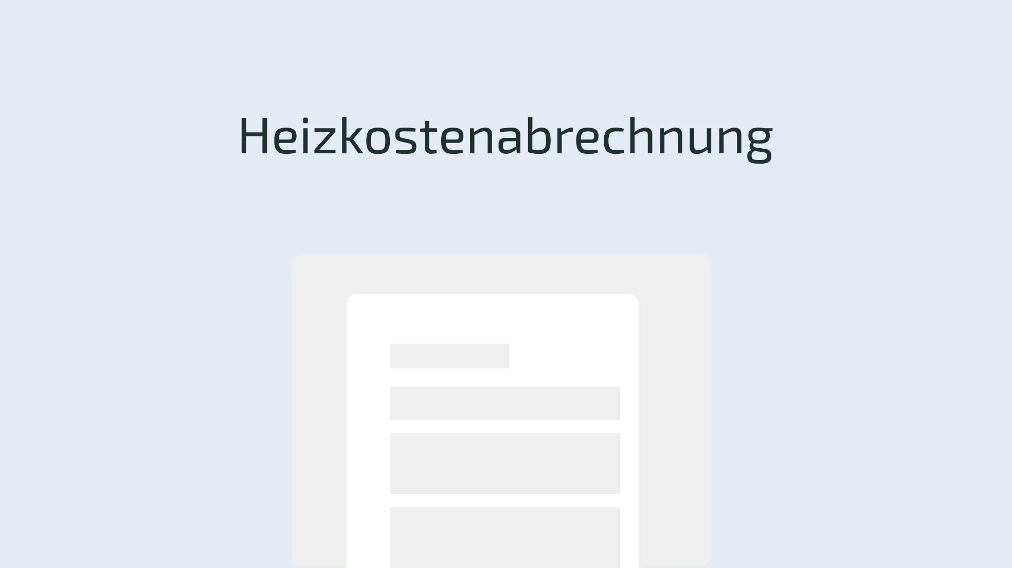 Praxisleidfaden für eine Heizkostenabrechnung