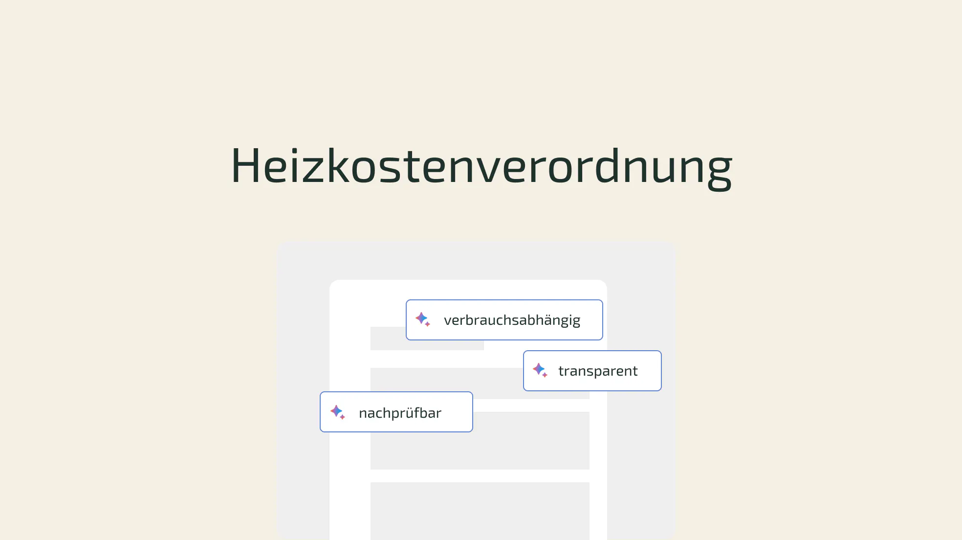 Vorschriften der Heizkostenverordnung