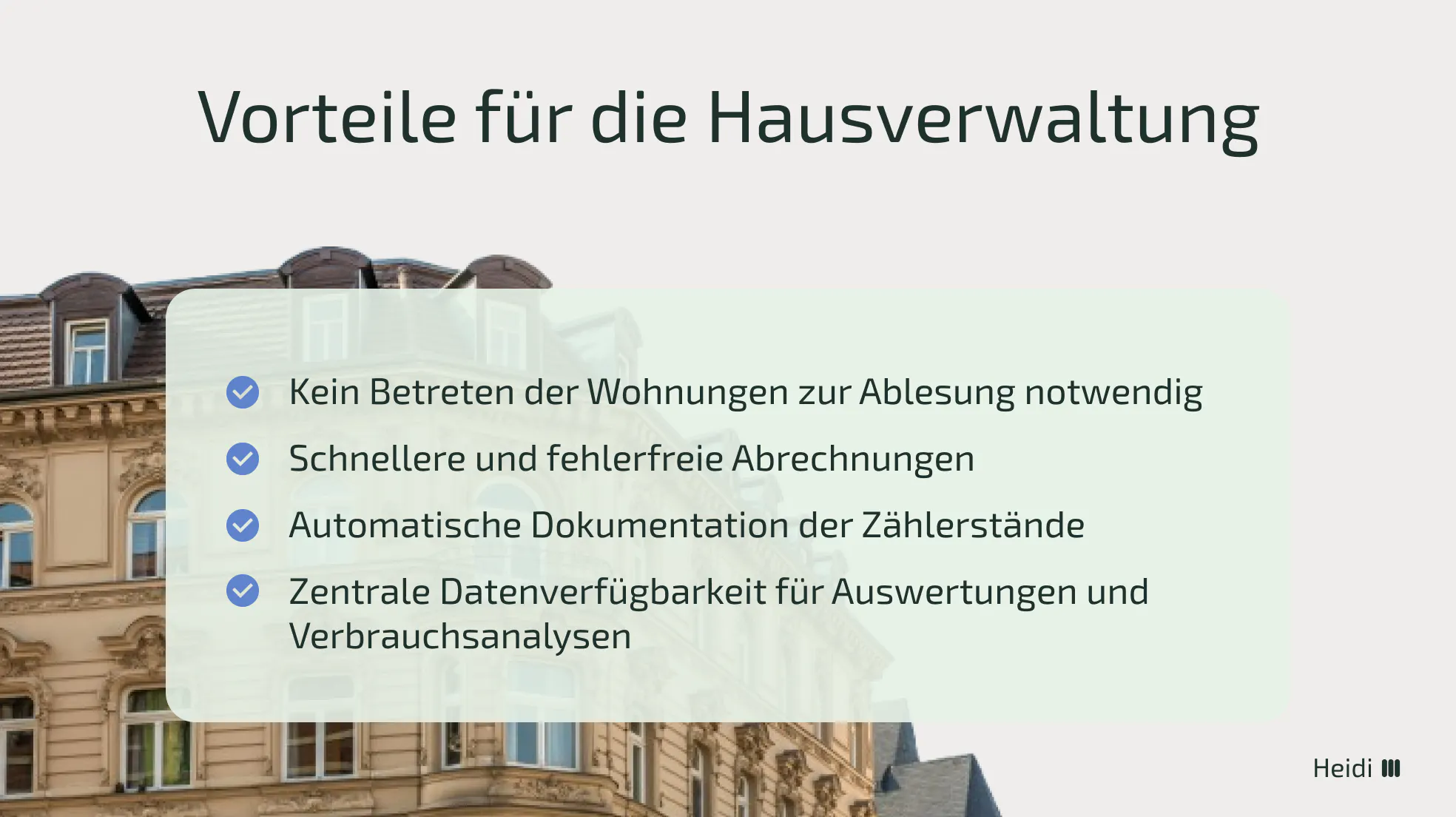 Vorteile für die Hausverwaltung bei Abrechnungssystemen von Funkzählern