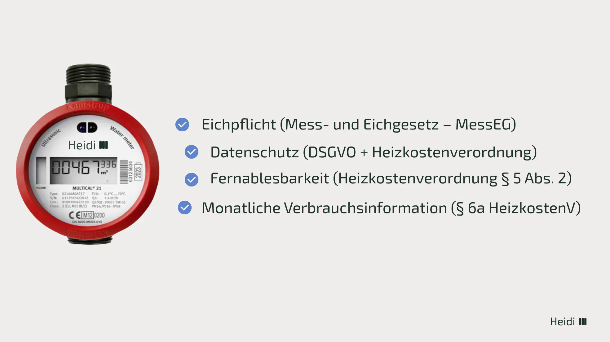 Gesetzliche Anforderungen für Funkzähler in Deutschland