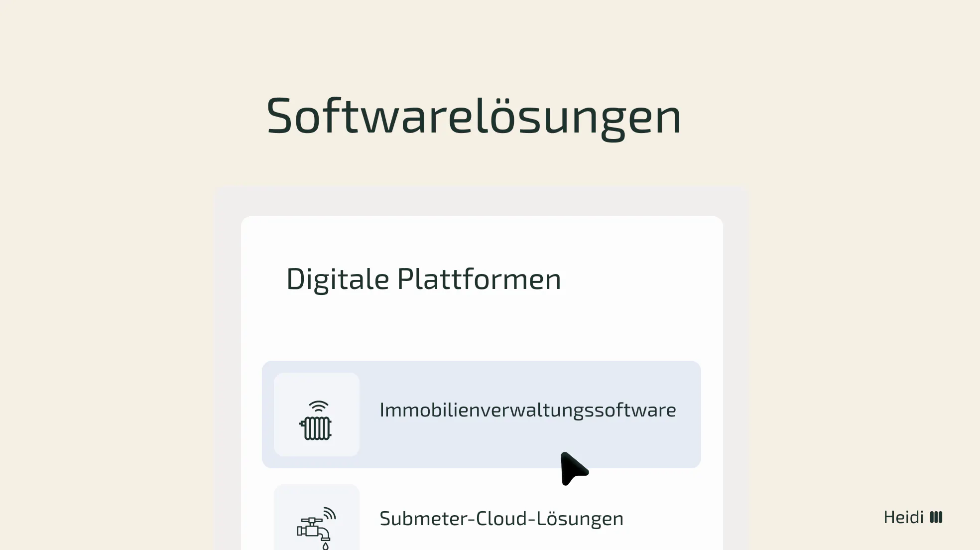 Softwarelösungen und digitale Plattformen mit Schnittstellen zu Funkzählern