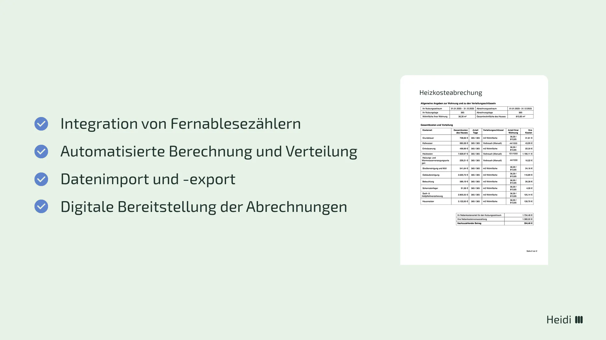 Effizient automatisiere Heizkostenabrechnungen