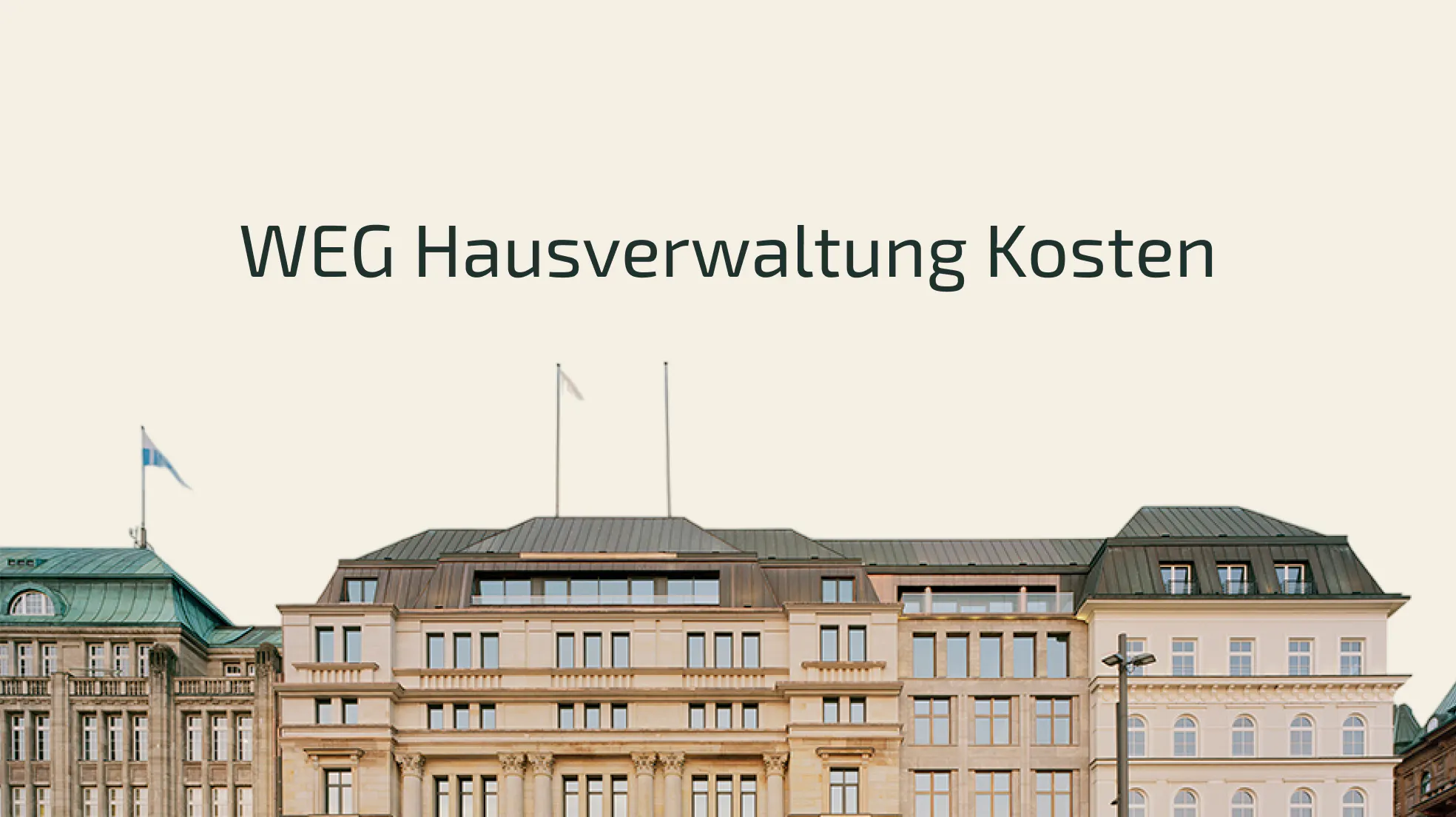 WEG Hausverwaltung Kosten