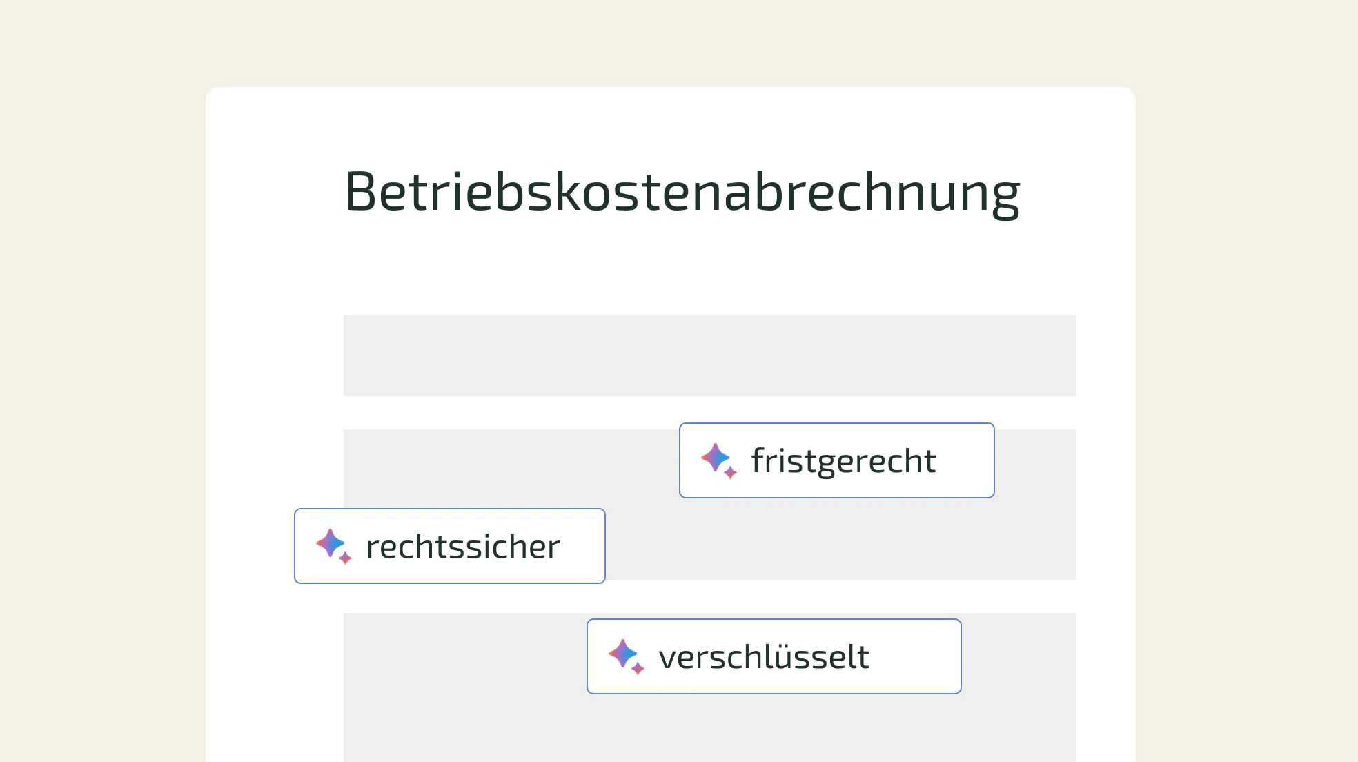 Technischen Standards für die Betriebskostenabrechnung