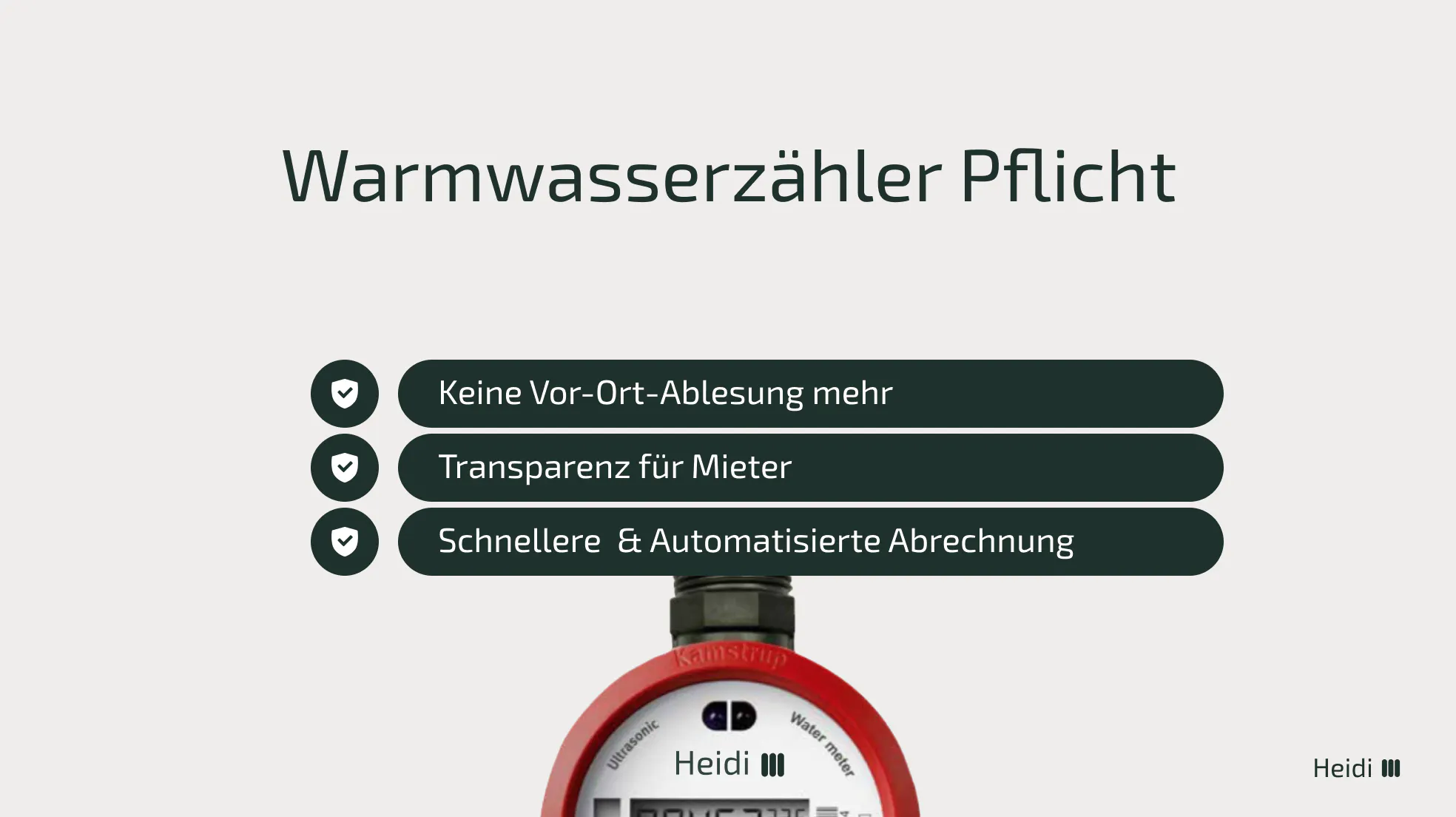 Warmwasserzähler Pflicht
