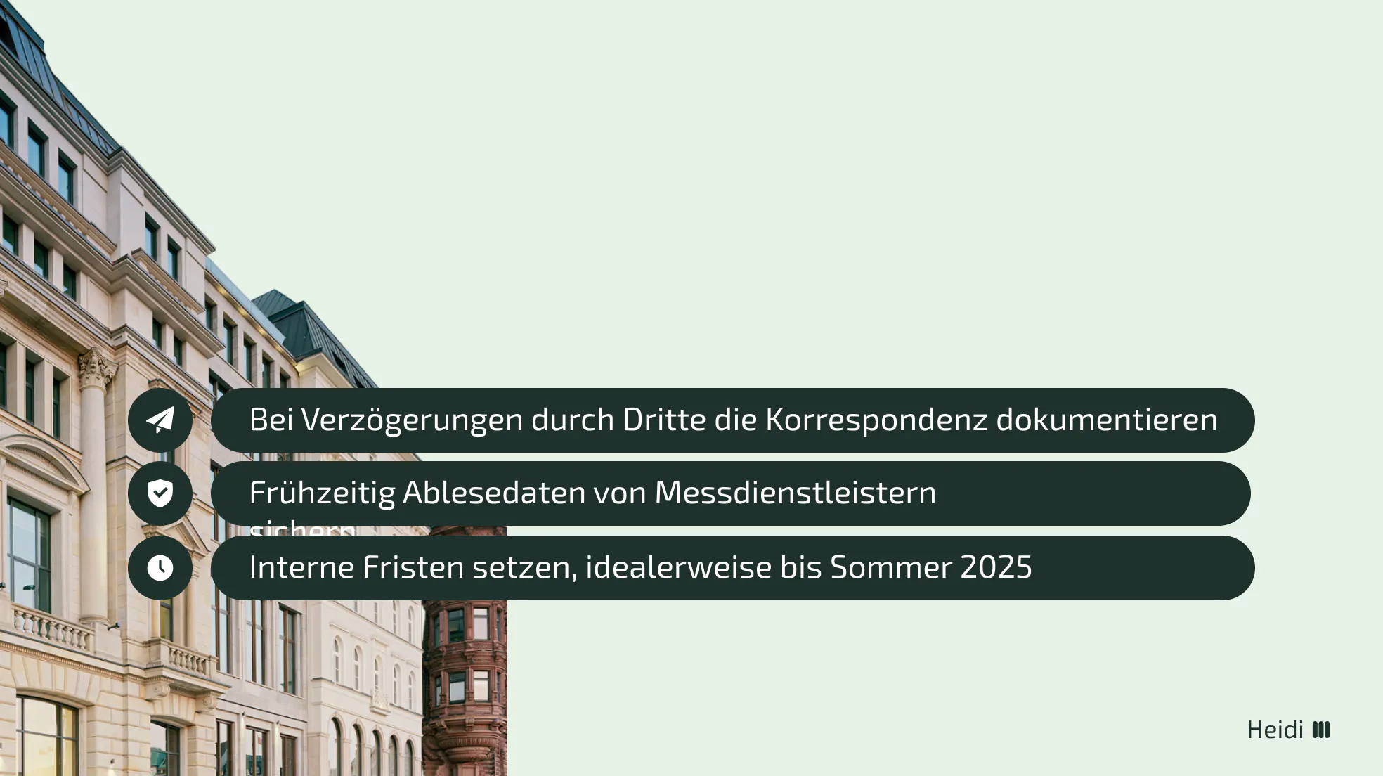 Empfehlung für Hausverwaltungen bei verspäteter Betriebskostenabrechnung