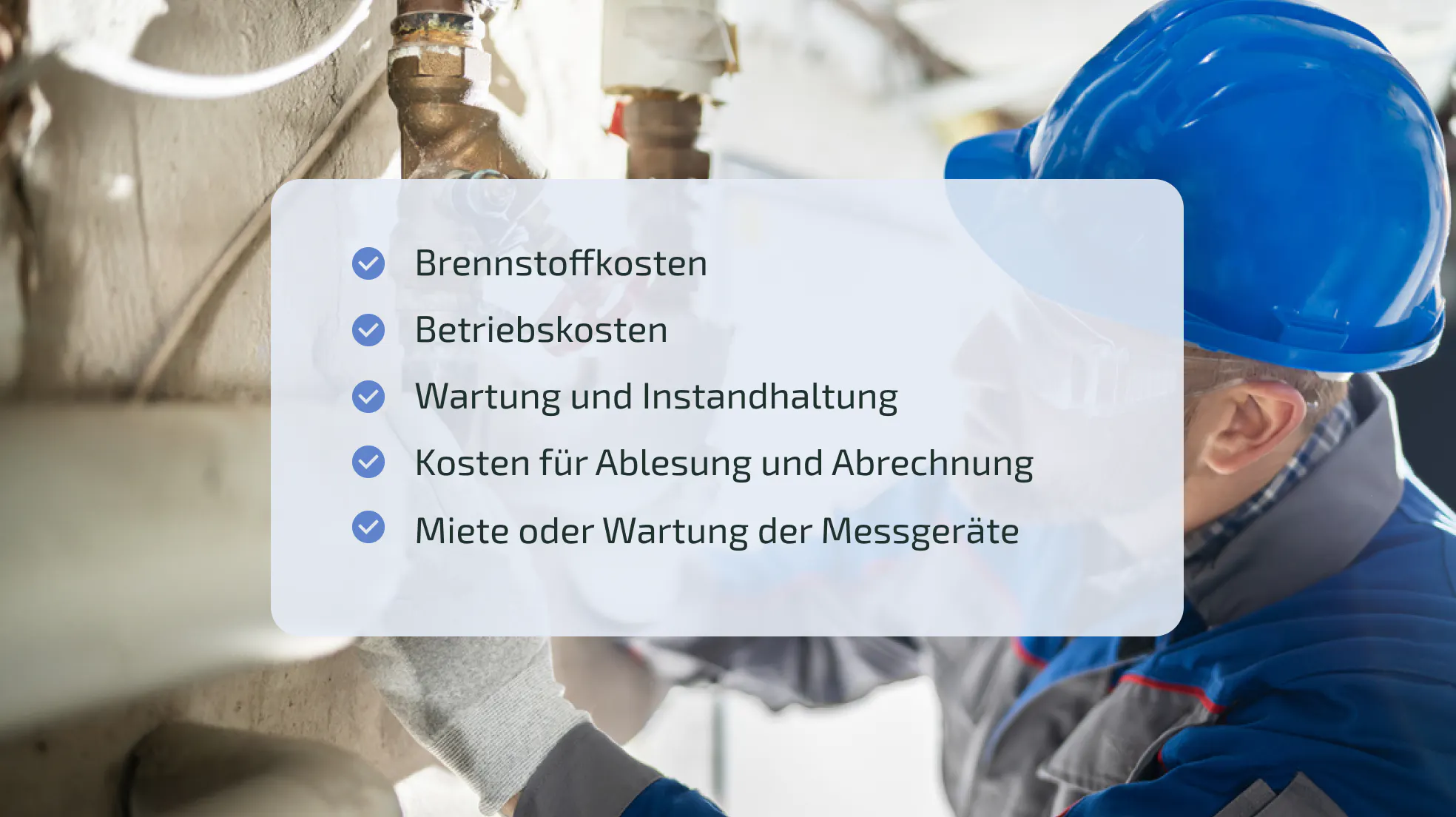 Zusammensetzung der Heizkostenabrechnung