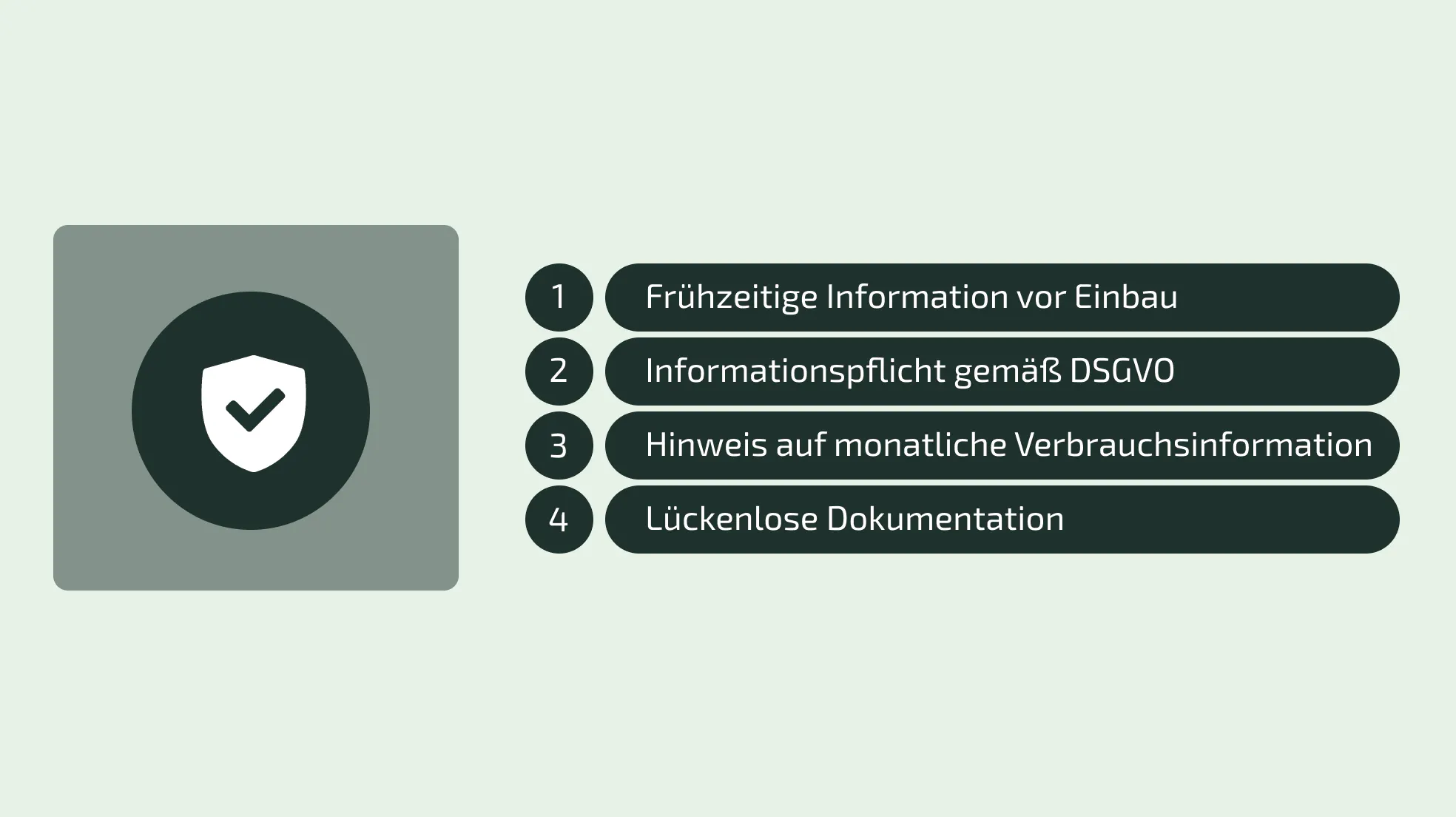 Schritte zur Kommunikation von Einbau und Betrieb von Funkzählern transparent und datenschutzkonform