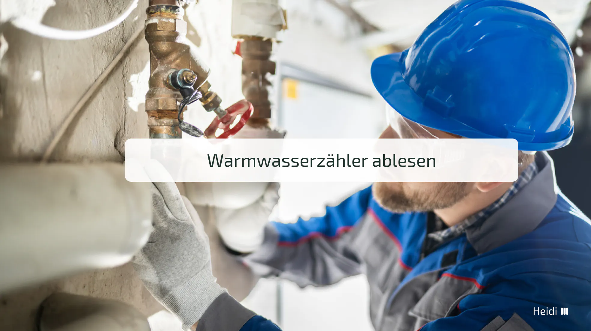 Warmwasserzähler ablesen