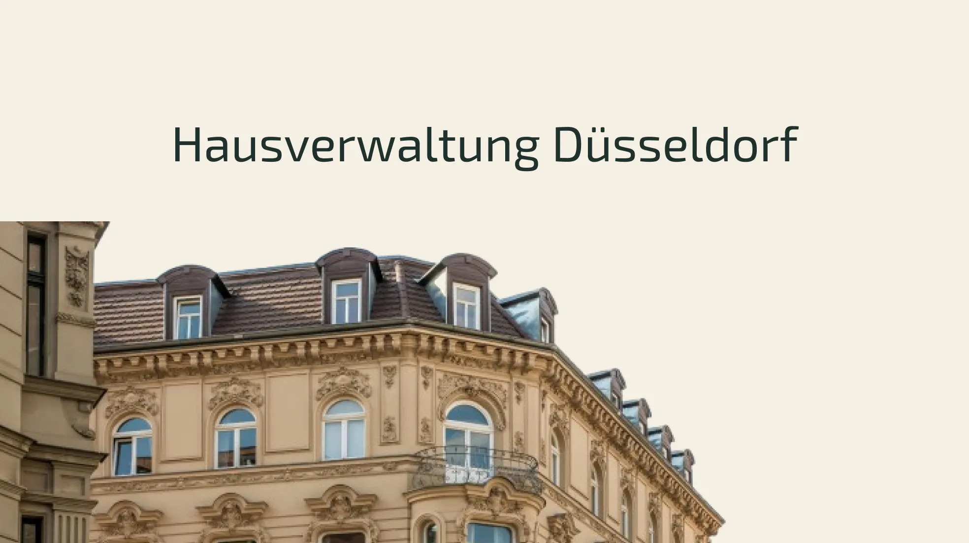 Hausverwaltung Düsseldorf