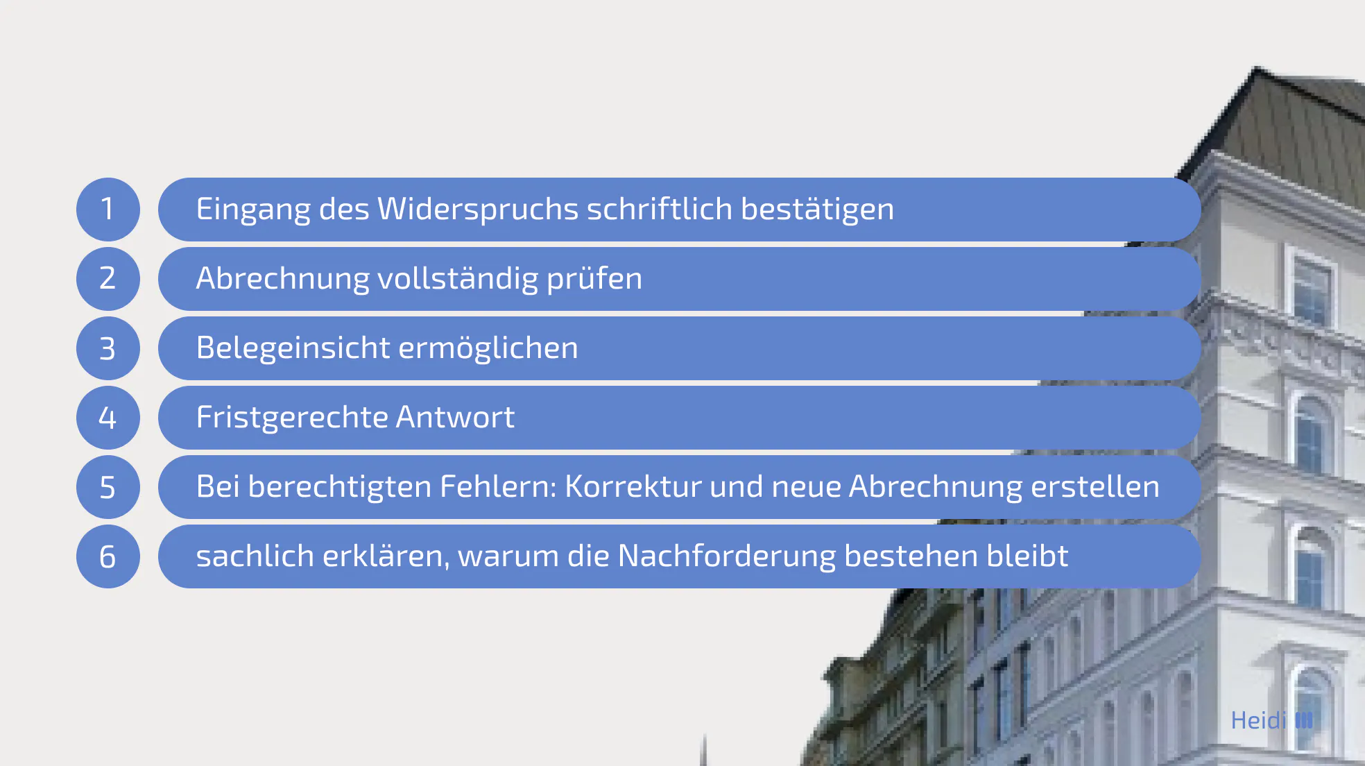 Vorgehensweise bei Widersprüchen gegen eine Nachzahlung