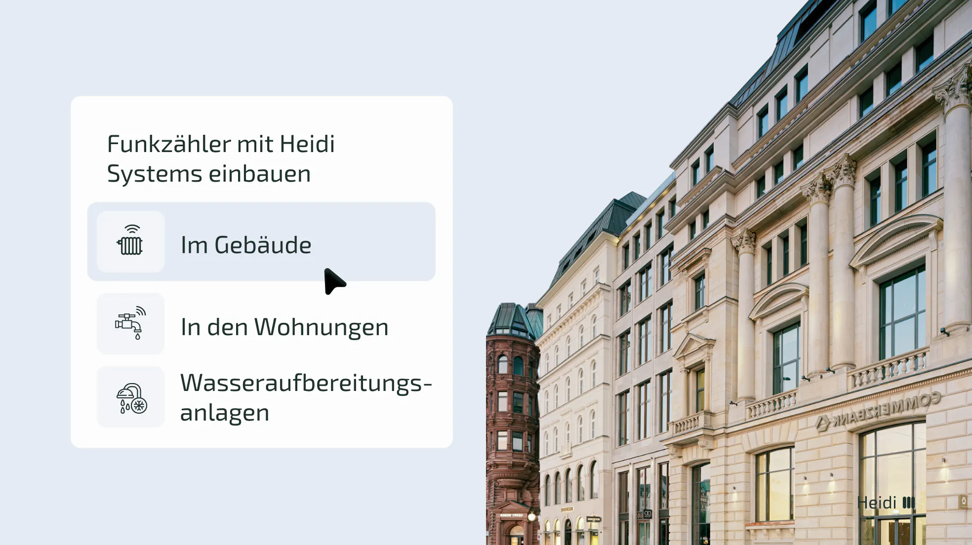 Platzierung und Nutzung von Warm- und Kaltwasserzähler