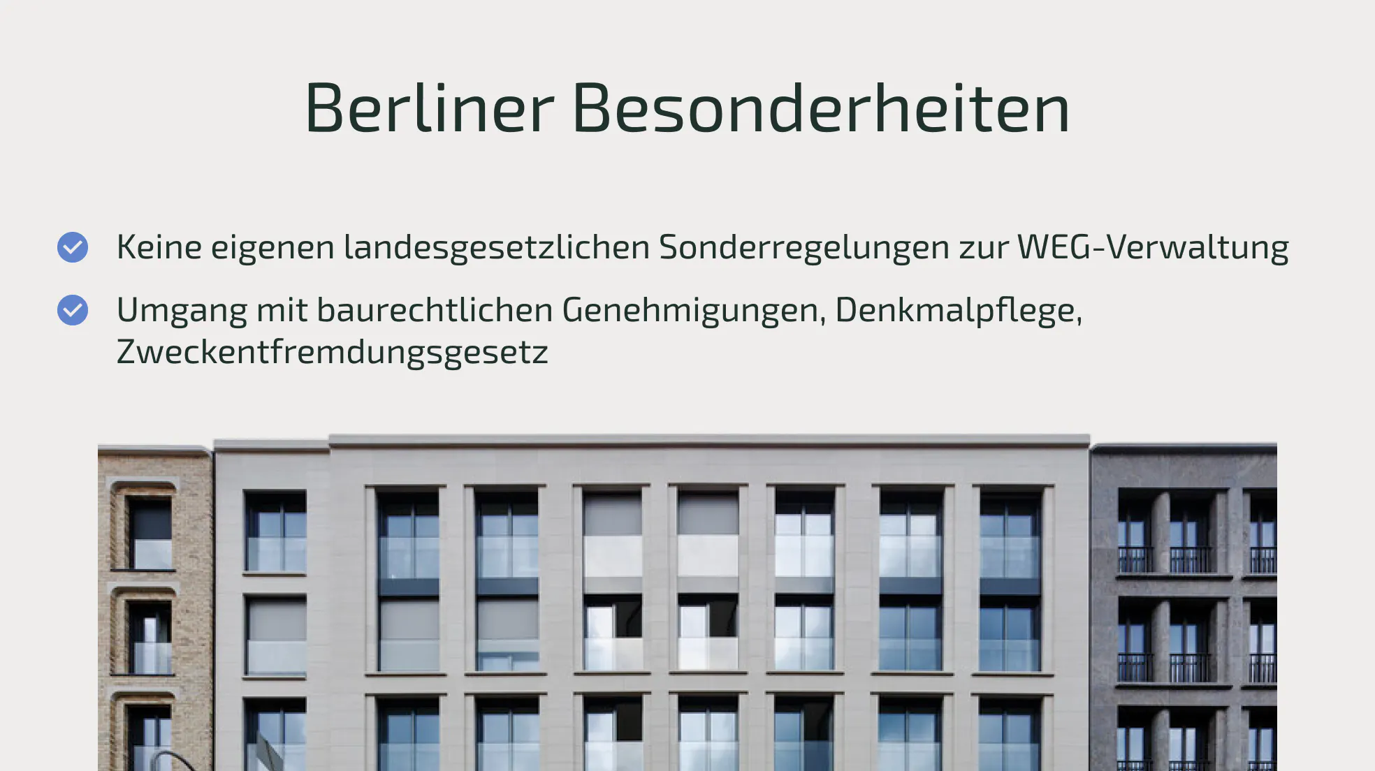 Berliner Besonderheiten bei gesetzlichen Vorgaben für WEG-Verwaltungen
