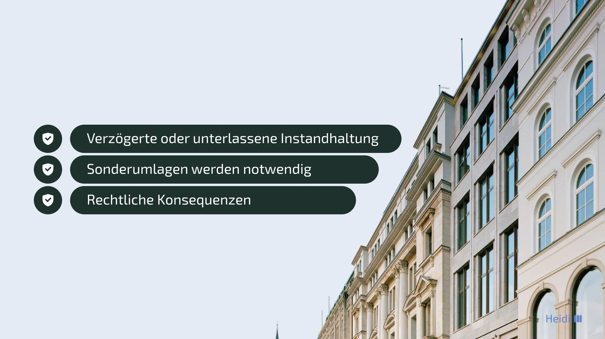 Risiken bei einer Unterdeckung in der Instandhaltungsrücklage