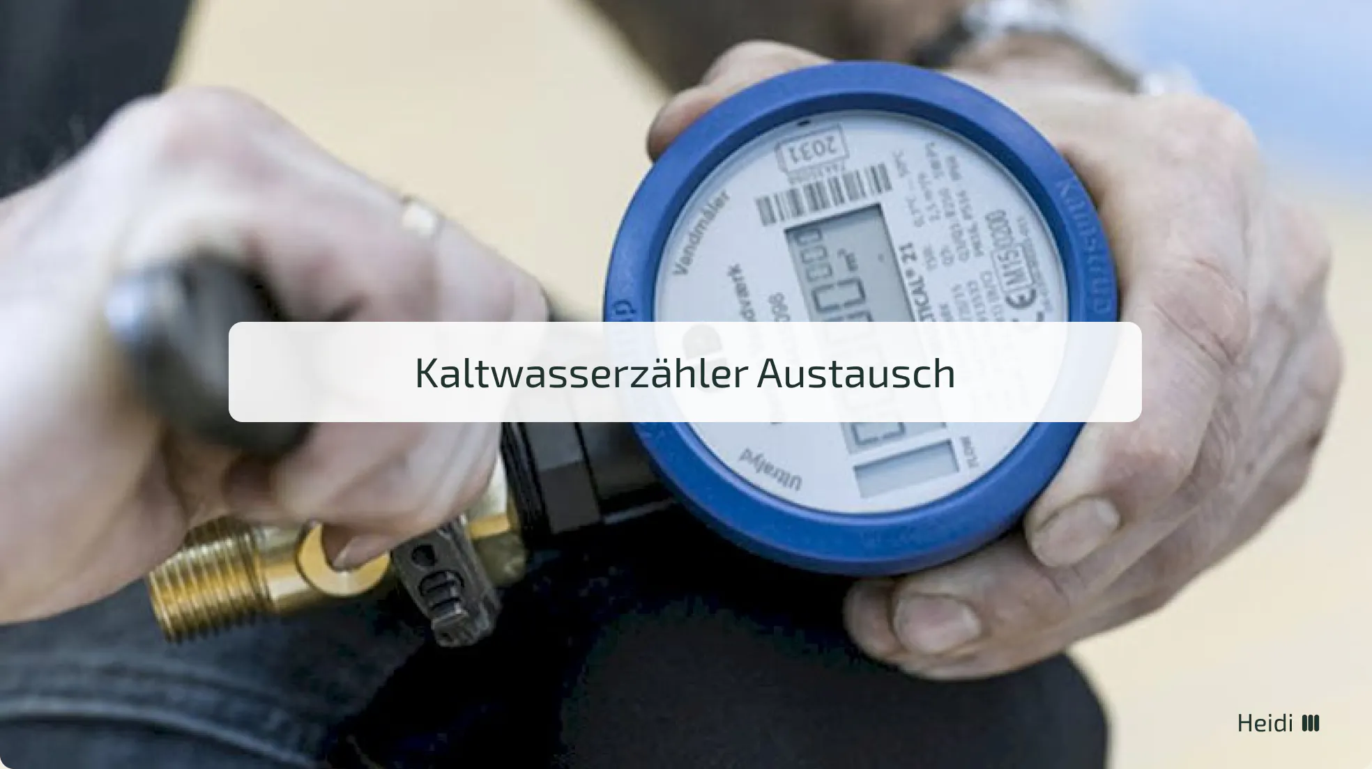 Kaltwasserzähler Austausch