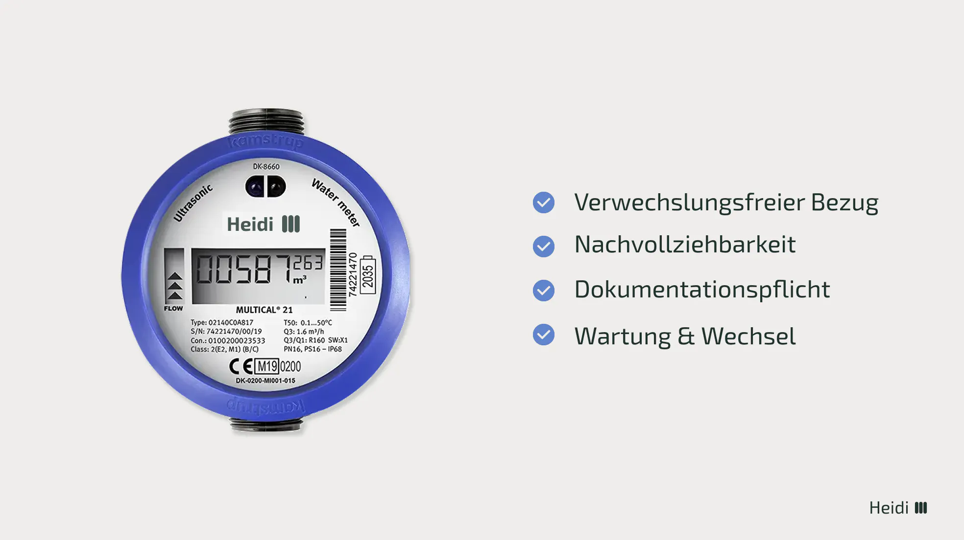 Wichtige Funktionen der Zählernummer im Ableseprotokoll