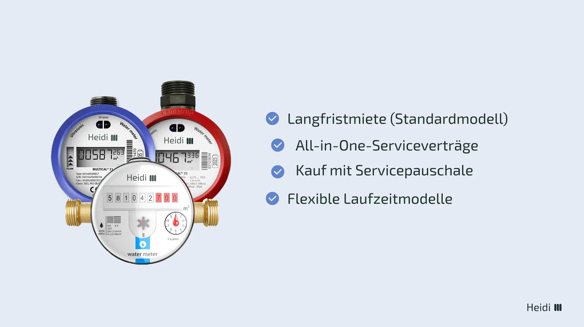 Diese Vertragsmodelle sind bei Funkwasser-, Wärme- oder Stromzähler gängig