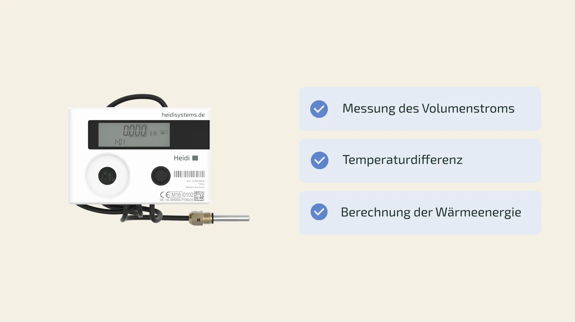 Funktionen eines Wärmemengenzähler am Heizkörper