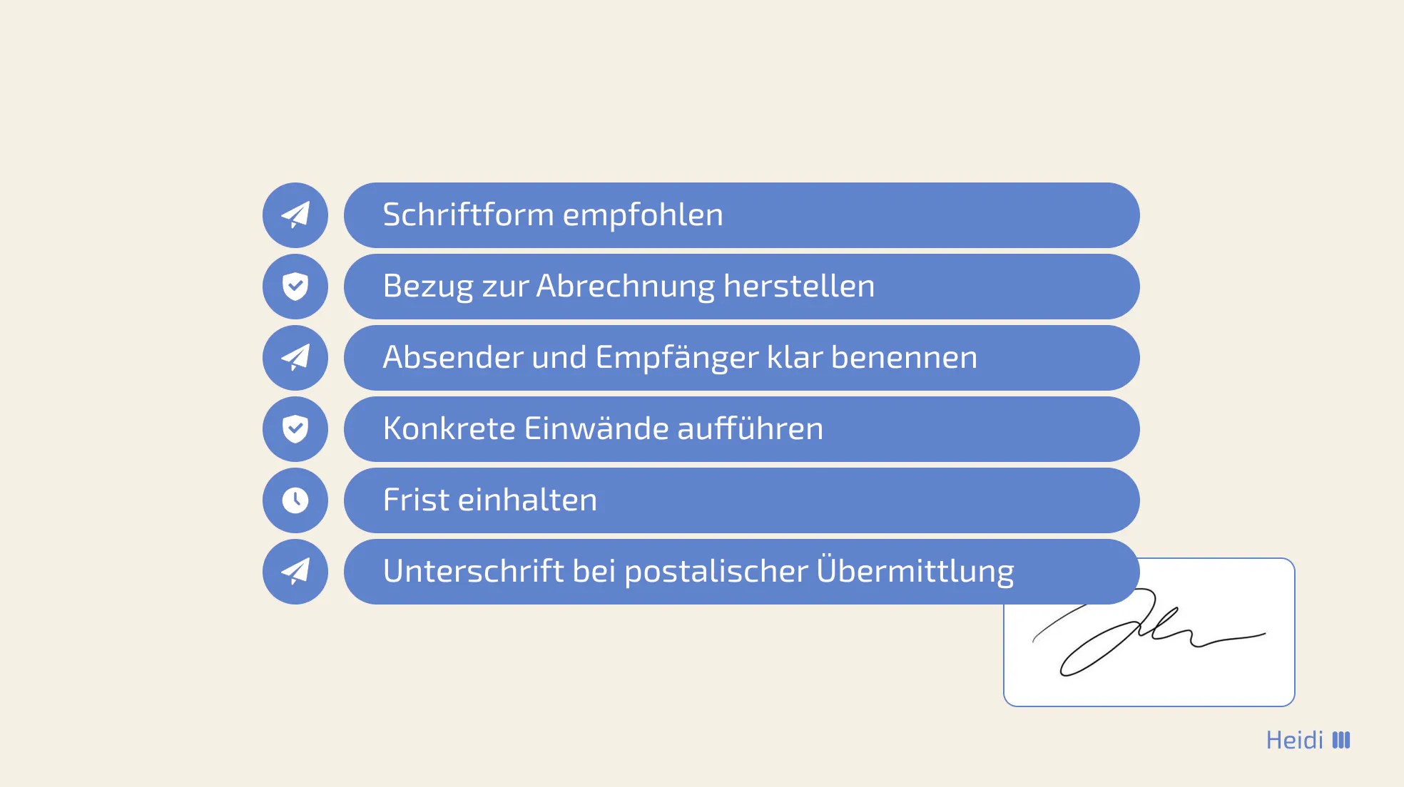 Formale Anforderungen eines Widerspruchs