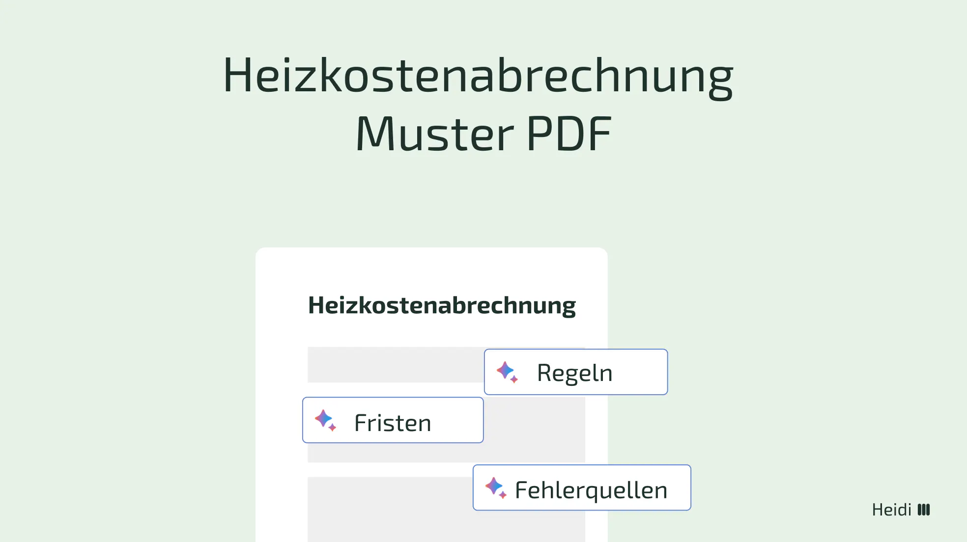 Heizkostenabrechnung Muster PDF: Gratis Download + Tipps für eine rechtssichere Abrechnung
