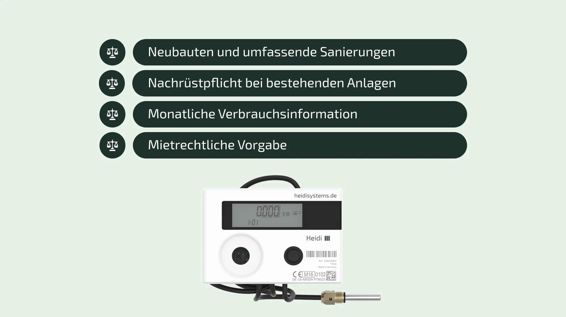 Vorgaben für den Einbau von Funkzählern ist in Deutschland