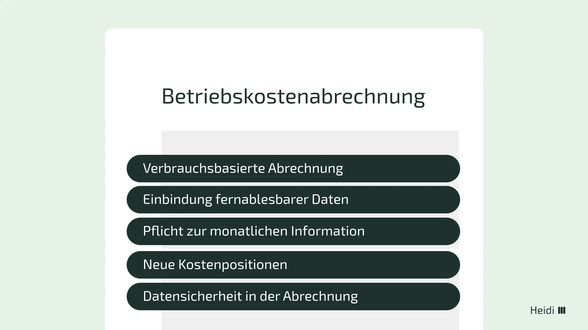 Wichtige Aspekte für Hausverwaltungen bei der Betriebskostenabrechnung