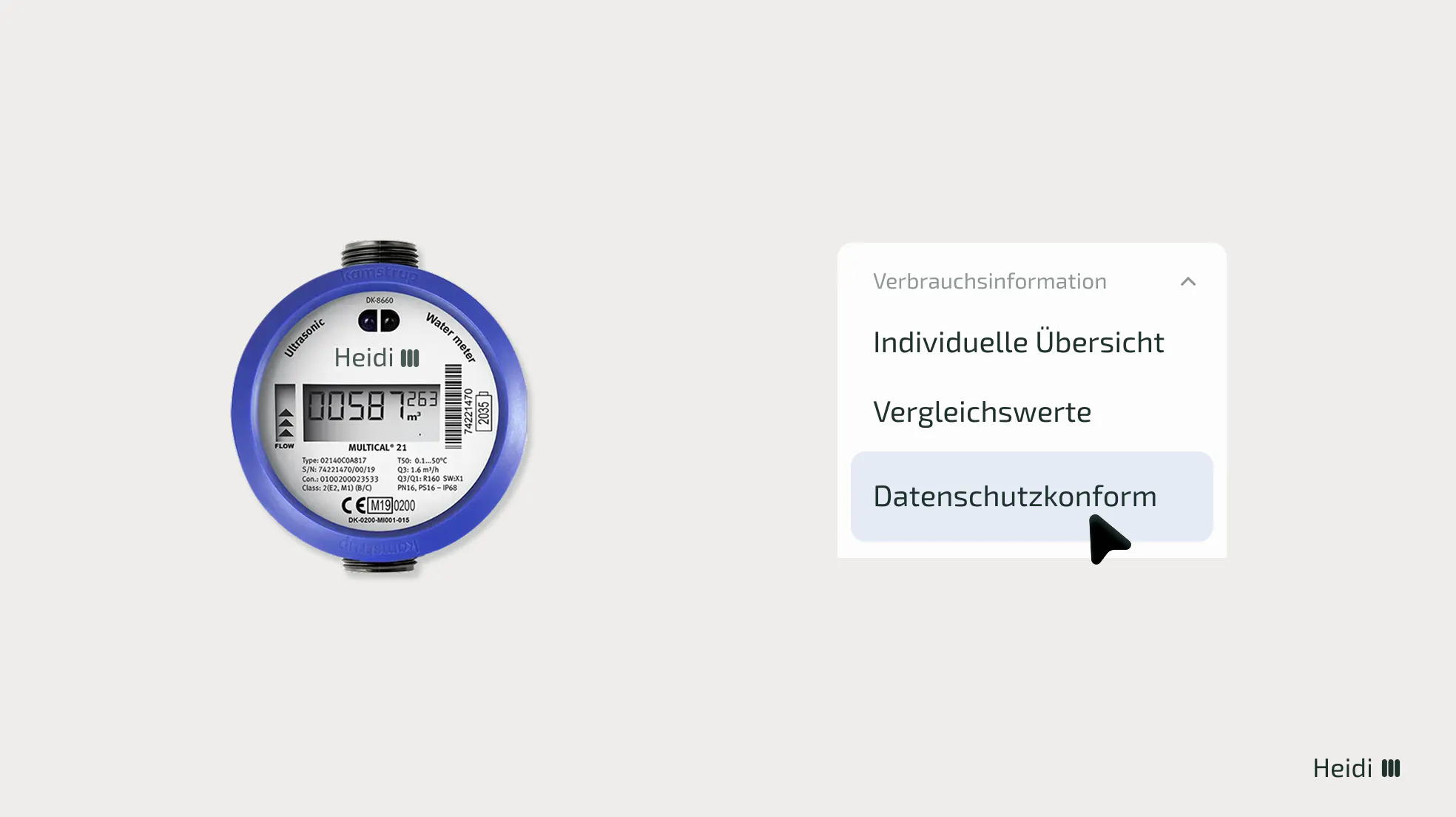 Datenschutzkonforme Umsetzung für monatliche Verbrauchsinformation