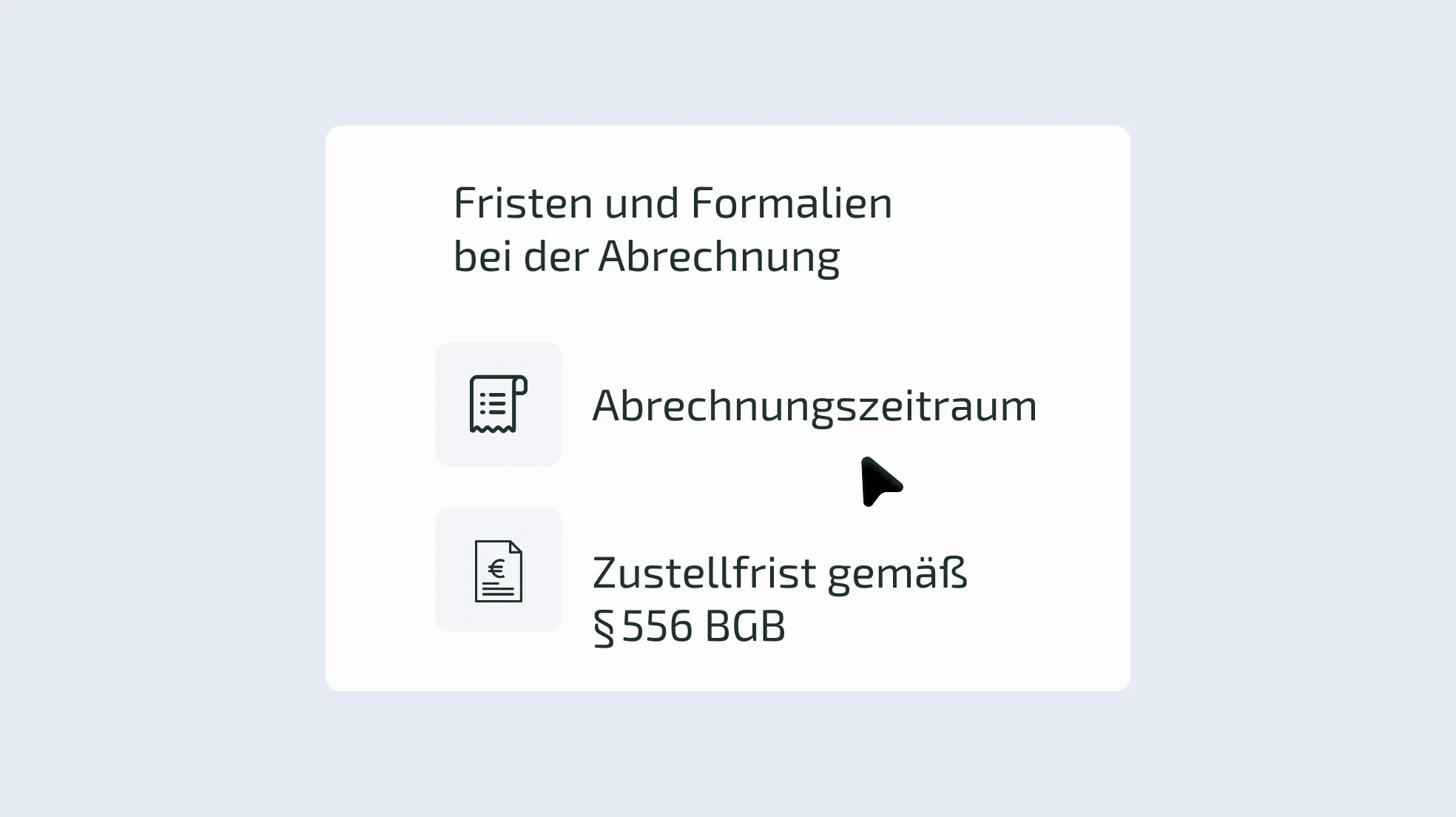 Die wichtigsten Punkte bei der Abrechnung