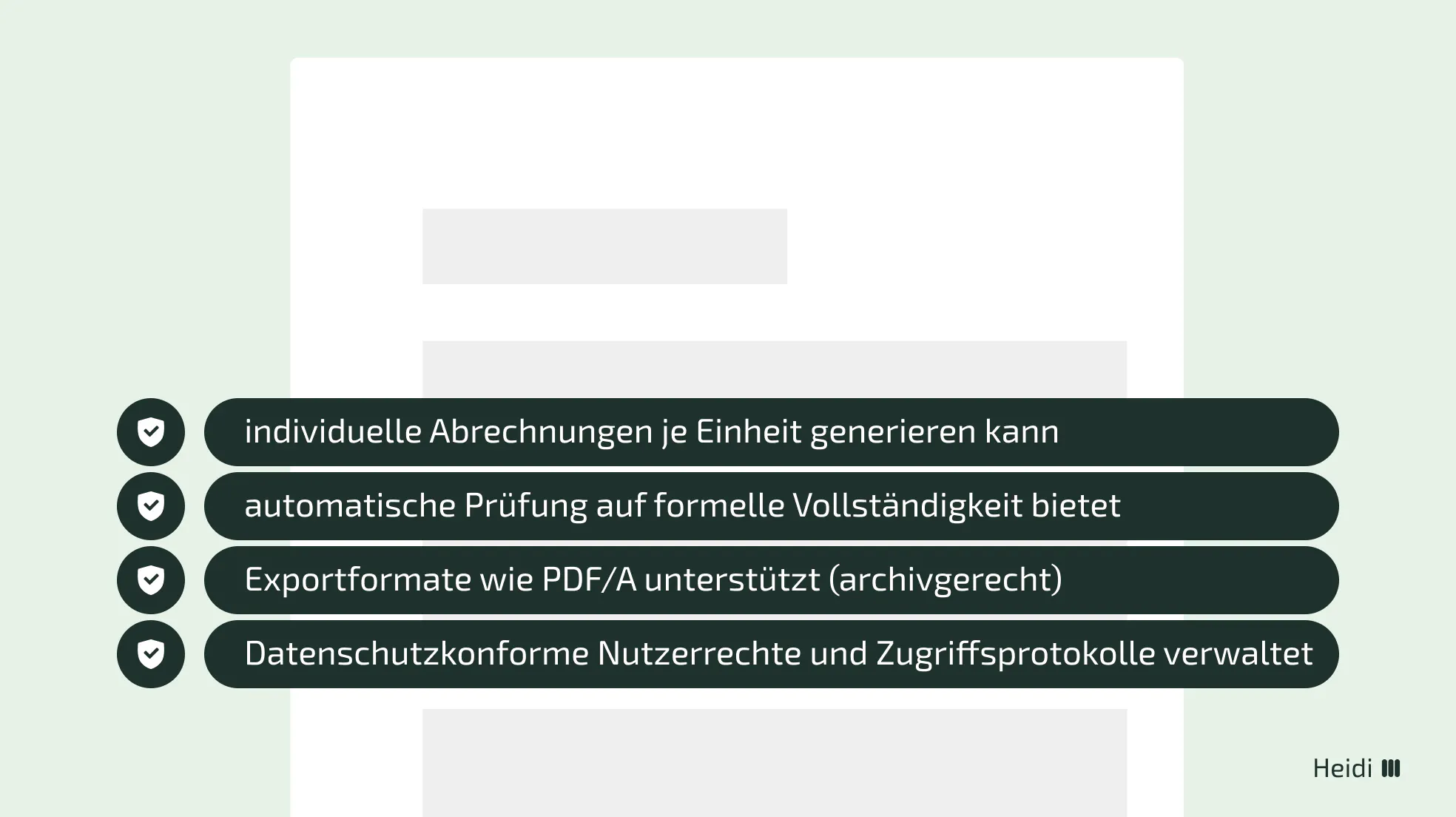 Wichtige Anforderungen für digitale Abrechnungssysteme