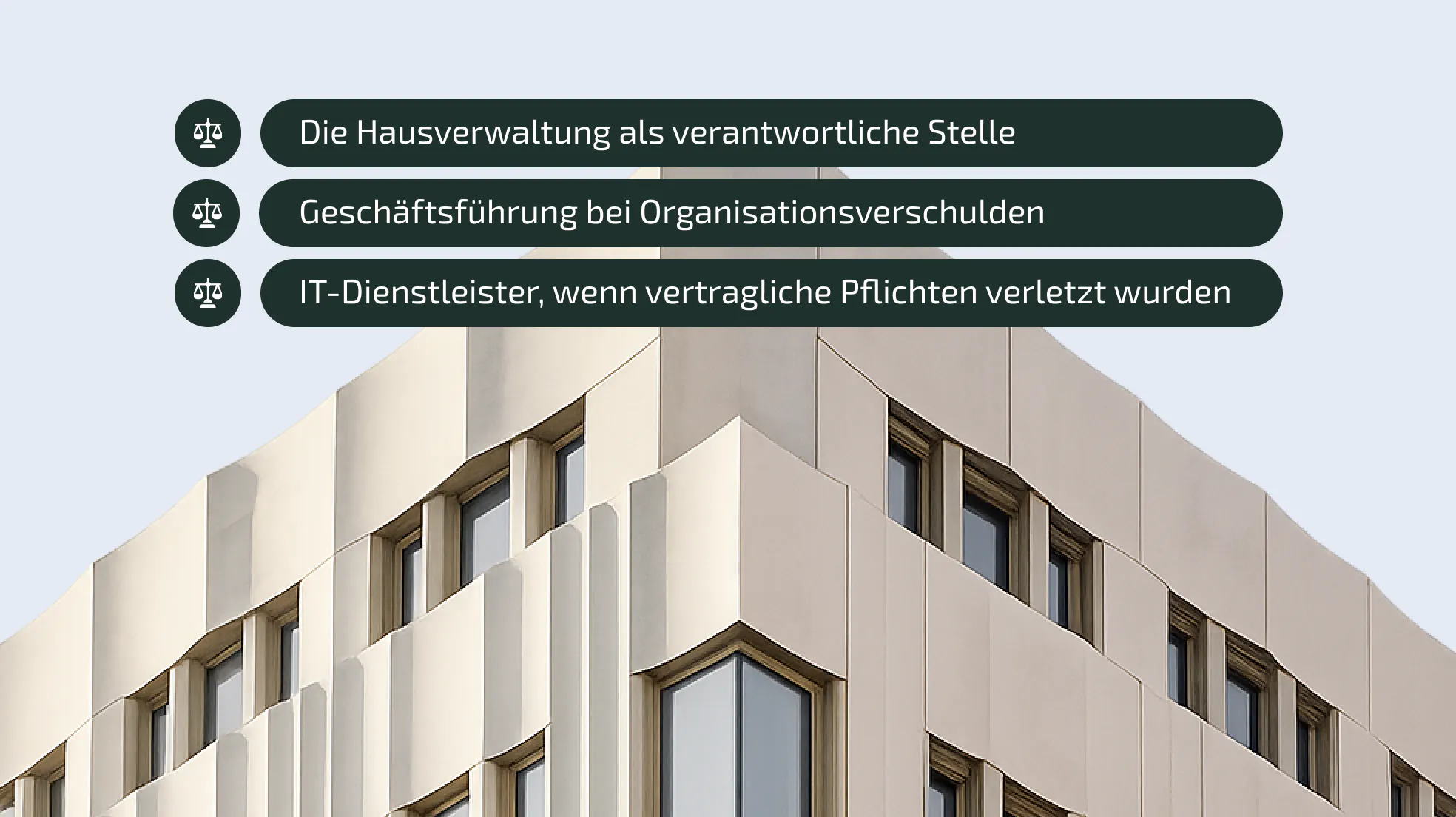 Haftung kann entstehen durch folgende Punkte