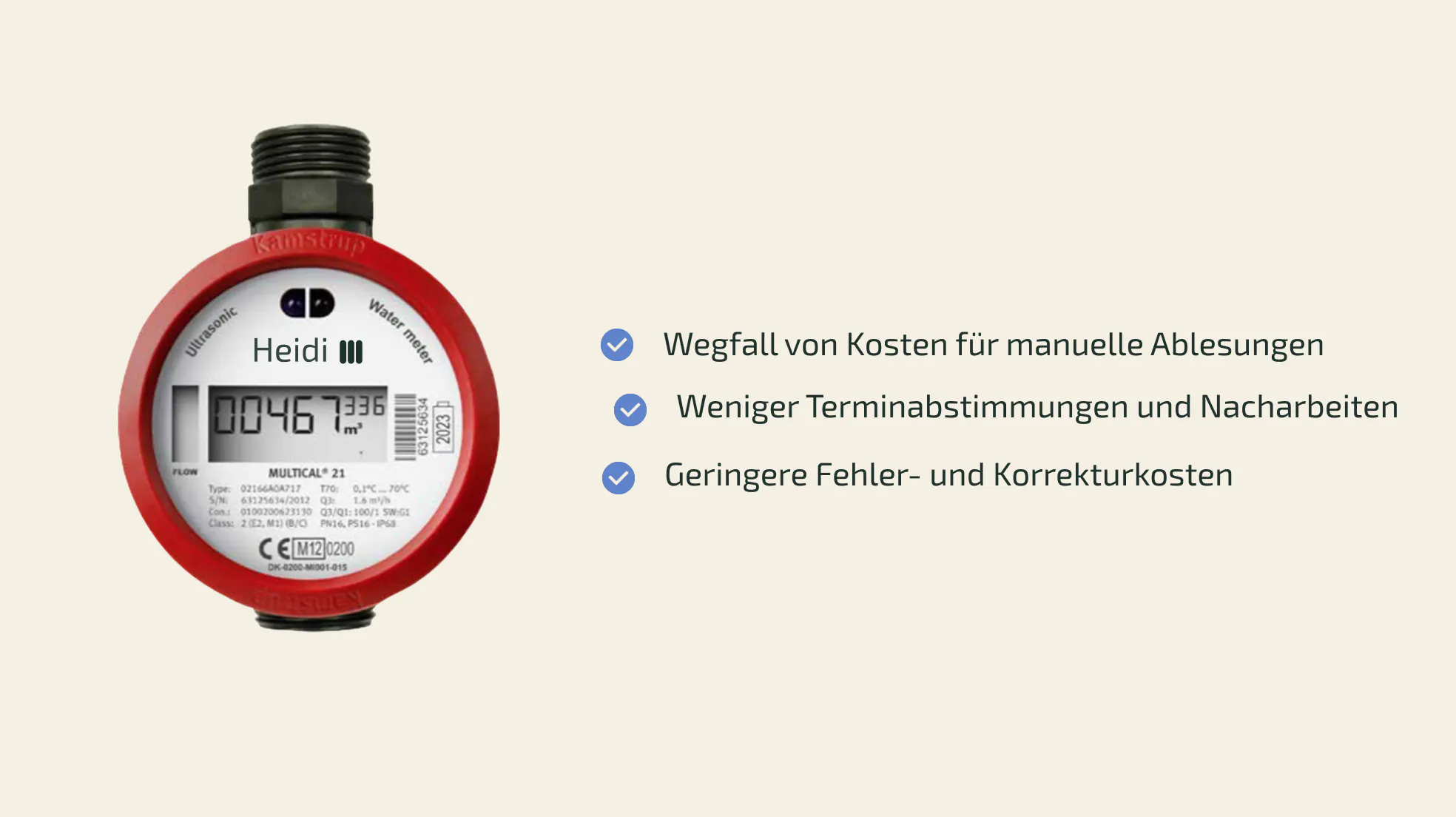 Wirtschaftliche Einordnung für Fernablesesysteme