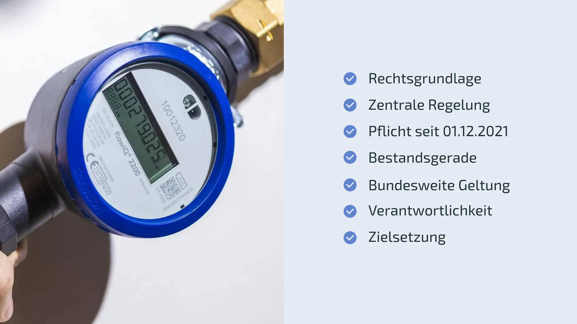 Regelungen für die Fernablesung von Wasserzählern in Deutschland