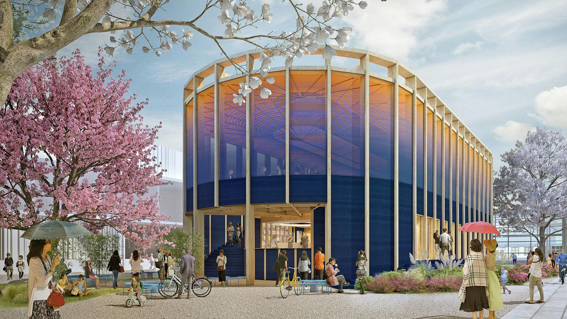 Design entry for World Expo Osaka Pavilion design by Overtreders W