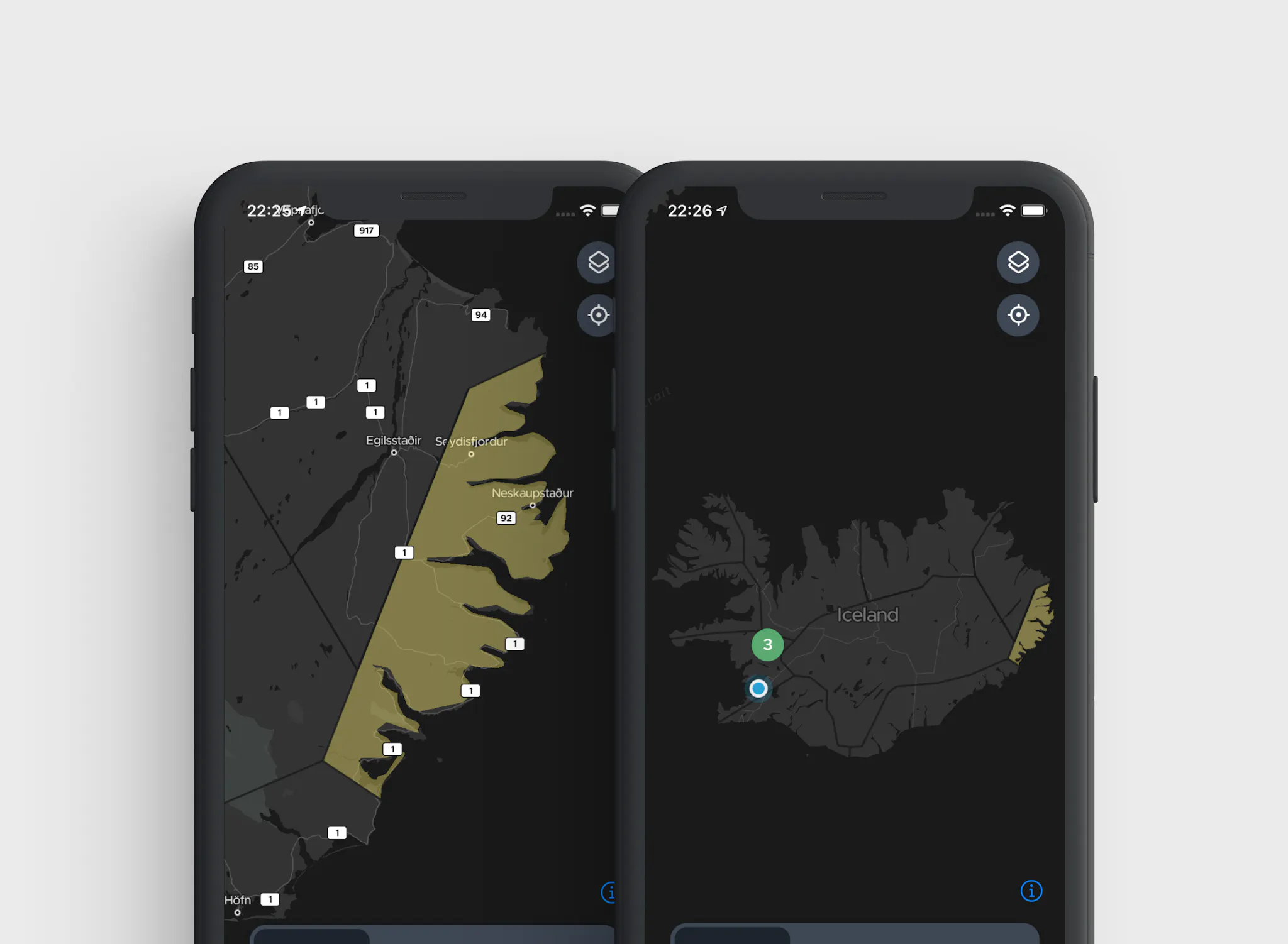 See cloud coverage forecast on Hello Aurora app