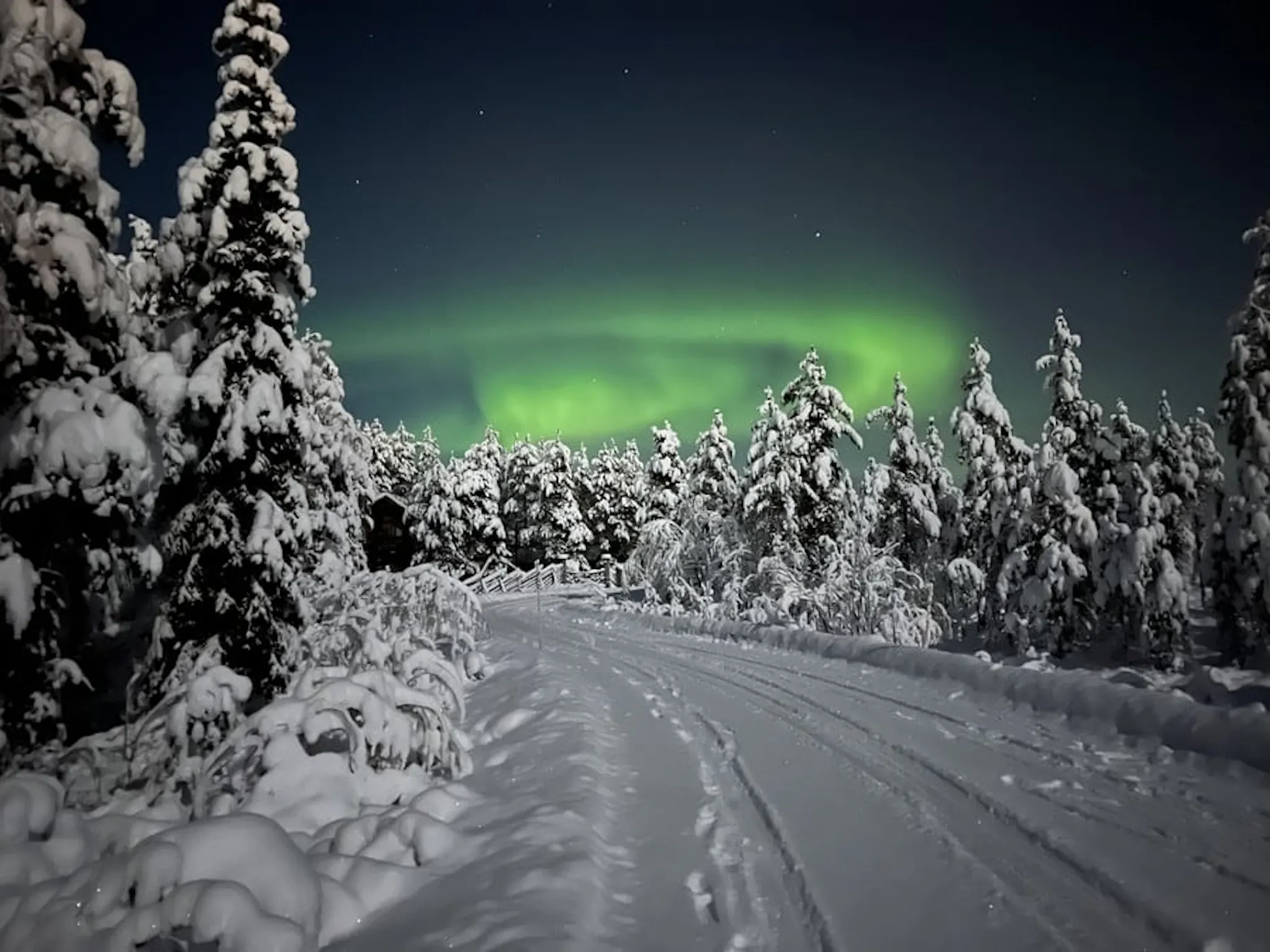Extraordinary show of Northern Lights in Levi, Lapland, Finland - Photo by @Daniel_orme