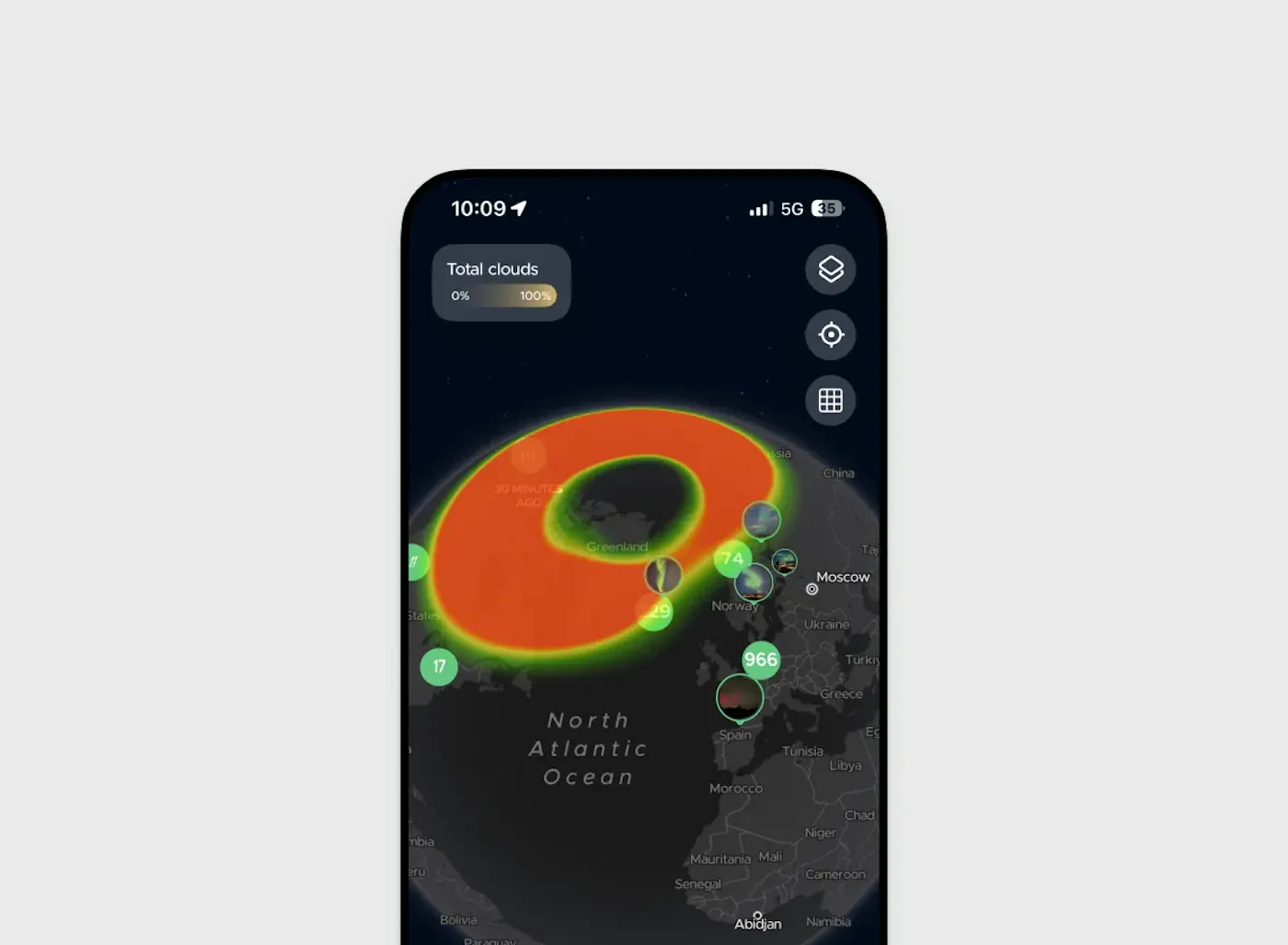 3D Aurora Map