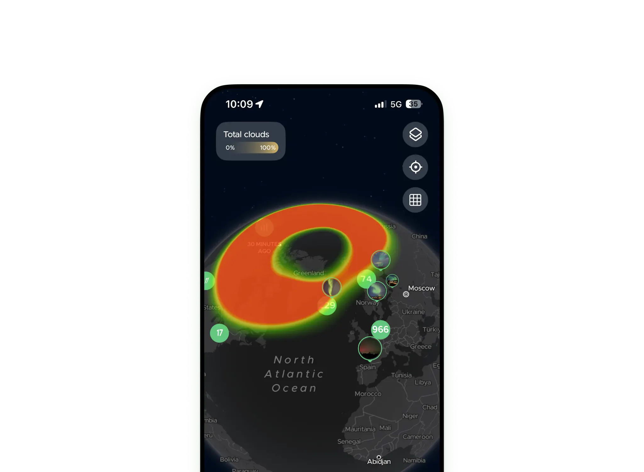 3D Aurora Map