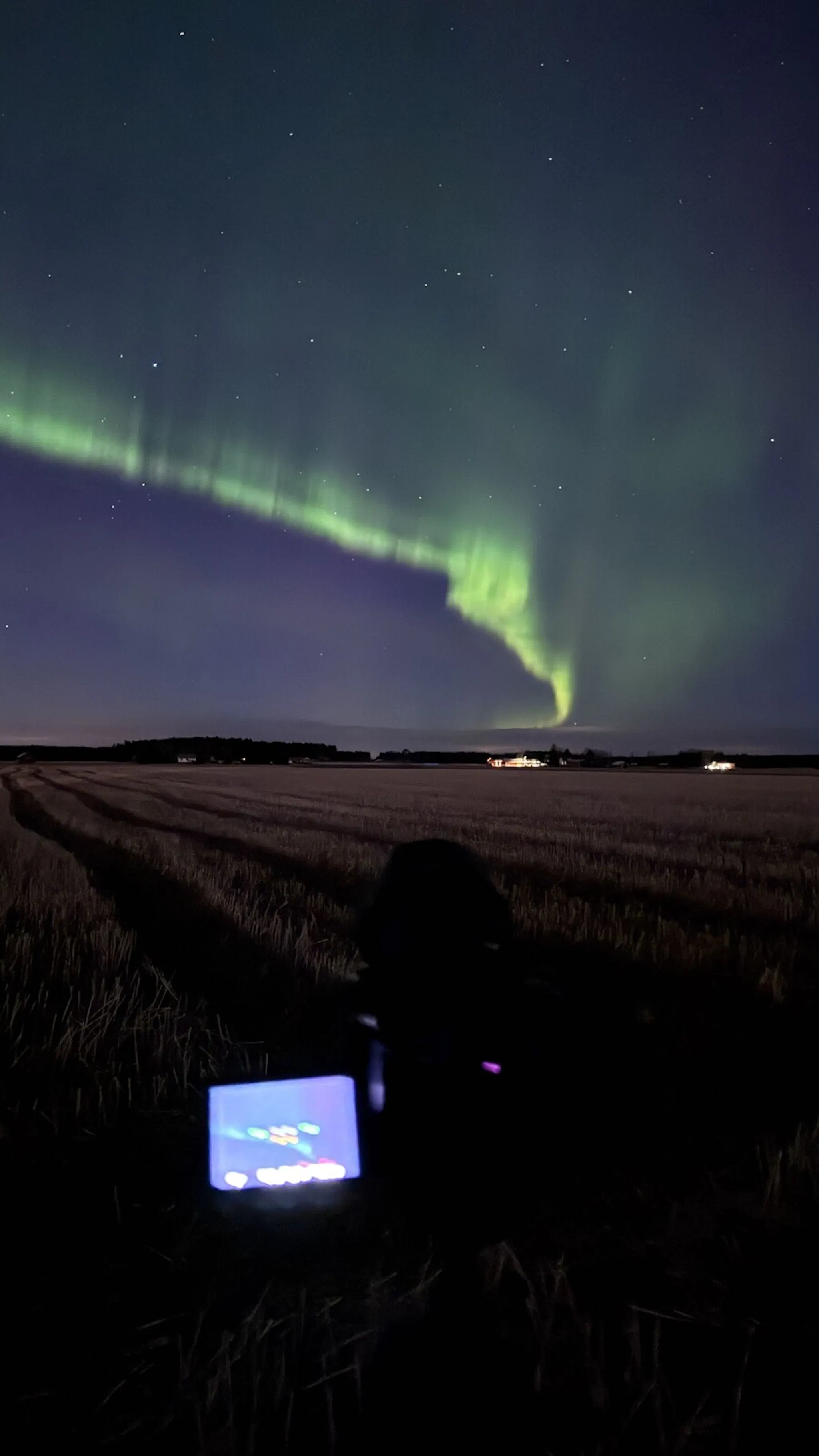Aurora captured by @oscar.manguy in Finland and shared on hello aurora app