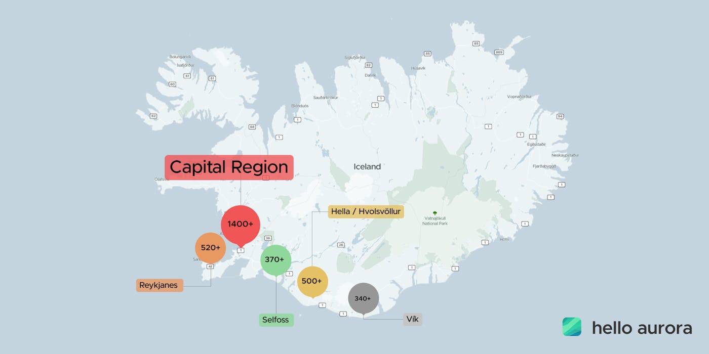 The Most Popular Northern Lights Locations in Iceland | 2025 data's cover picture