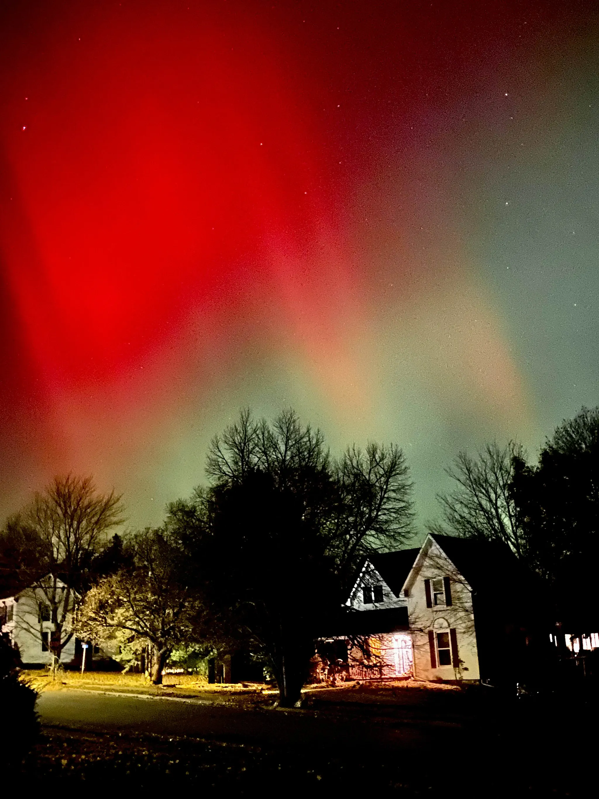 McKenzie saw the Northern Lights for the first time with the help of Hello Aurora app